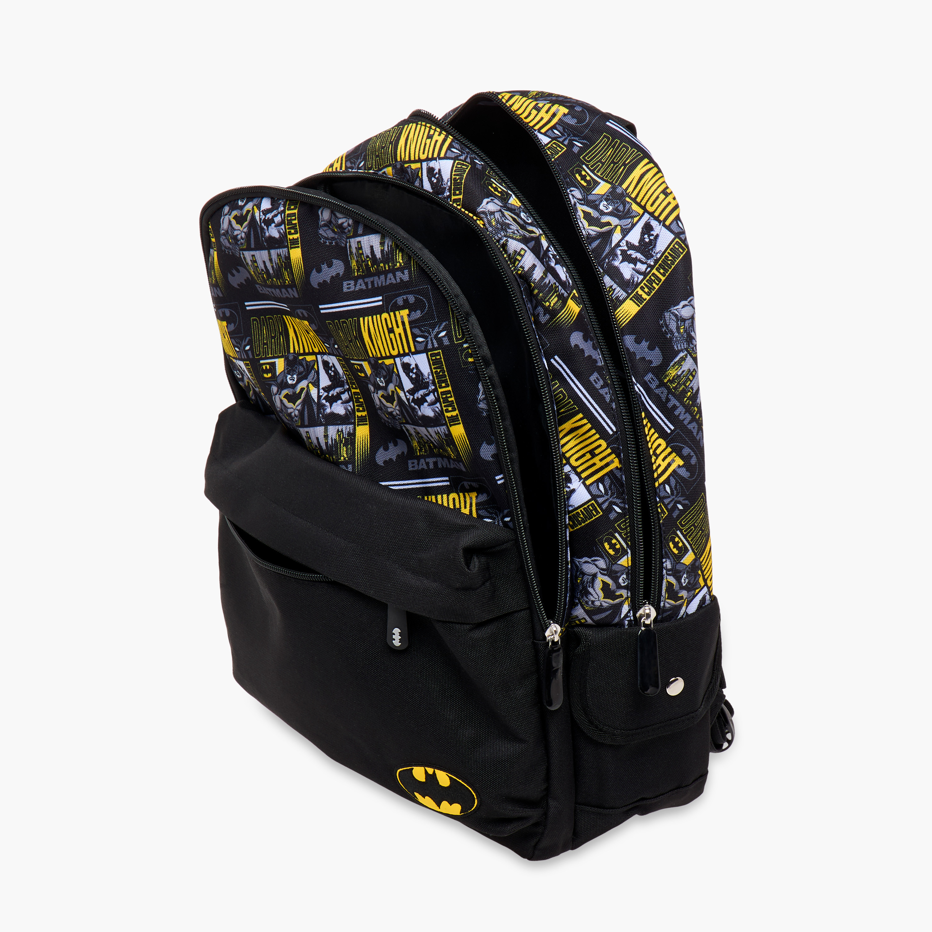 Batman Print Backpack with Adjustable Straps and Zip Closure - 15.6 inches-school-bagsandbackpacks-backpacks-image-10