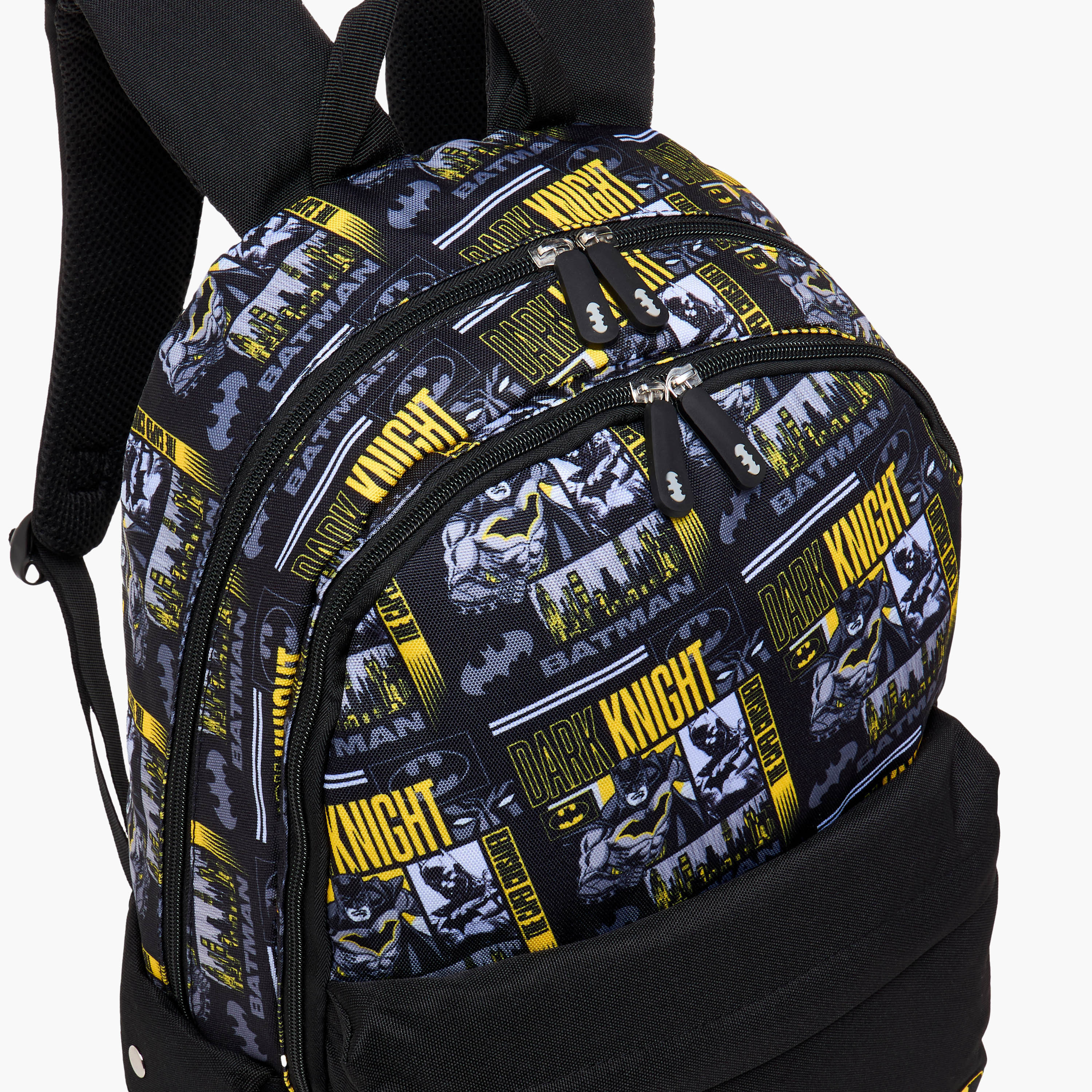Batman Print Backpack with Adjustable Straps and Zip Closure - 15.6 inches-school-bagsandbackpacks-backpacks-image-7