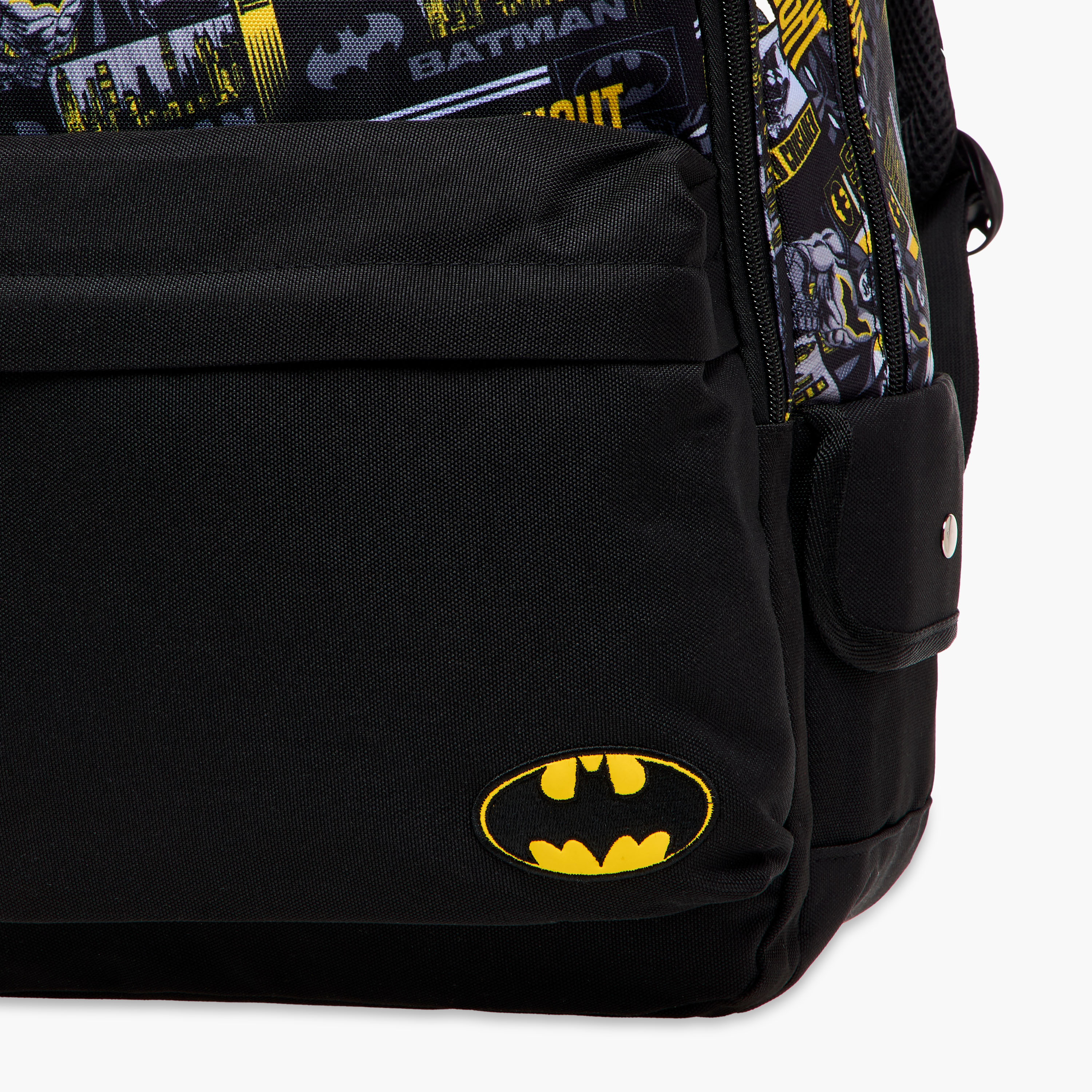 Batman Print Backpack with Adjustable Straps and Zip Closure - 15.6 inches-school-bagsandbackpacks-backpacks-image-8