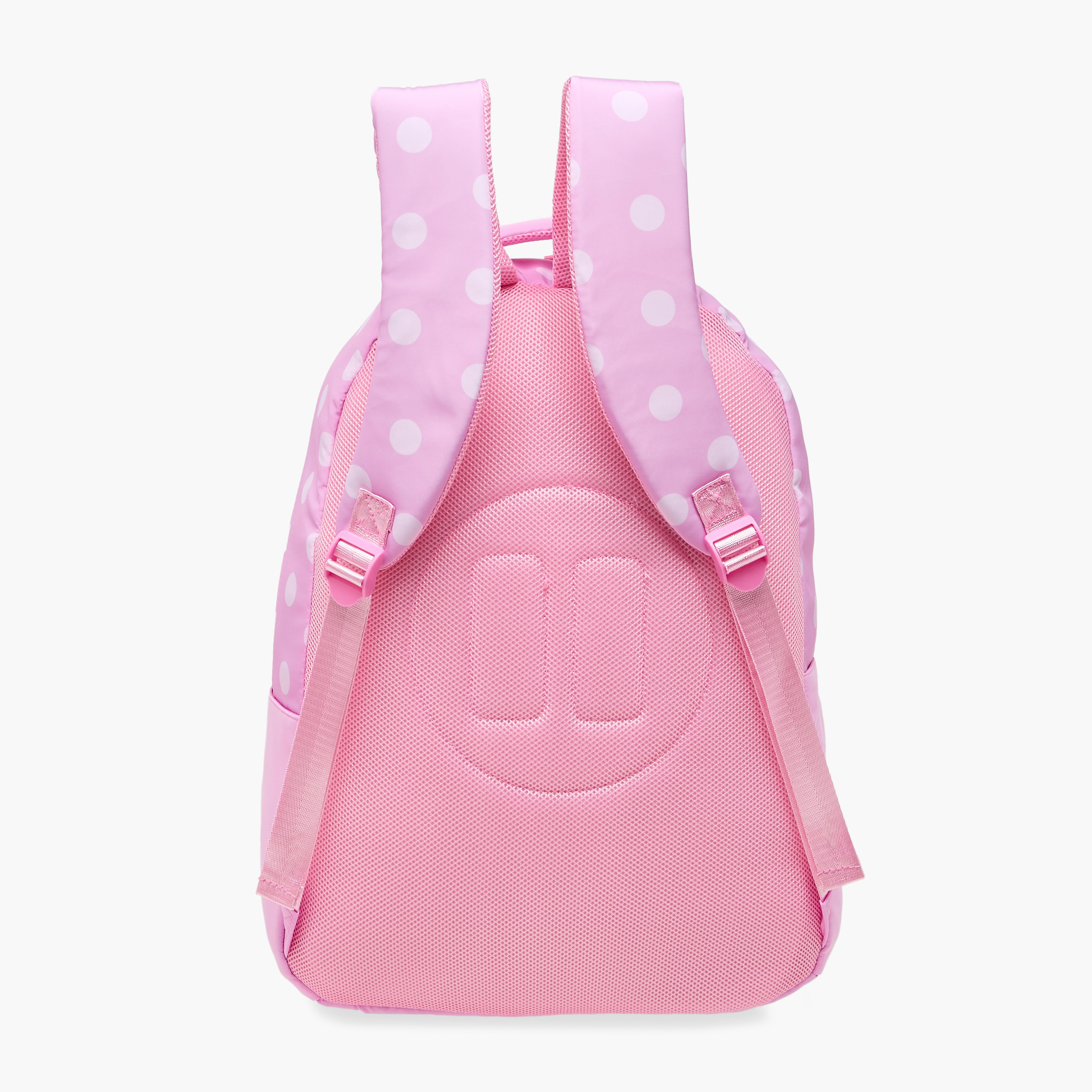 Juniors Polka Dot Print Backpack with Adjustable Shoulder Straps and Zip Closure - 18 inches-school-bagsandbackpacks-backpacks-image-5