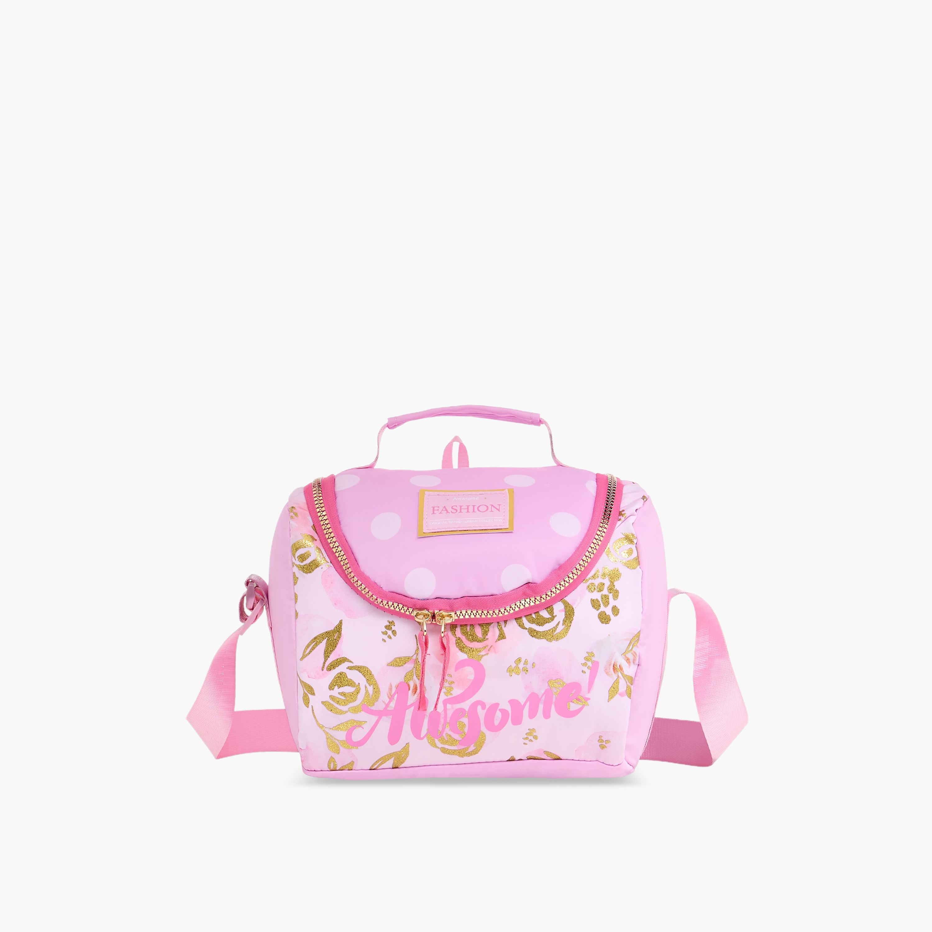 Juniors Printed Insulated Lunch Bag with Carry Handle and Zip Closure-school-lunchessentials-lunchbags-image-1