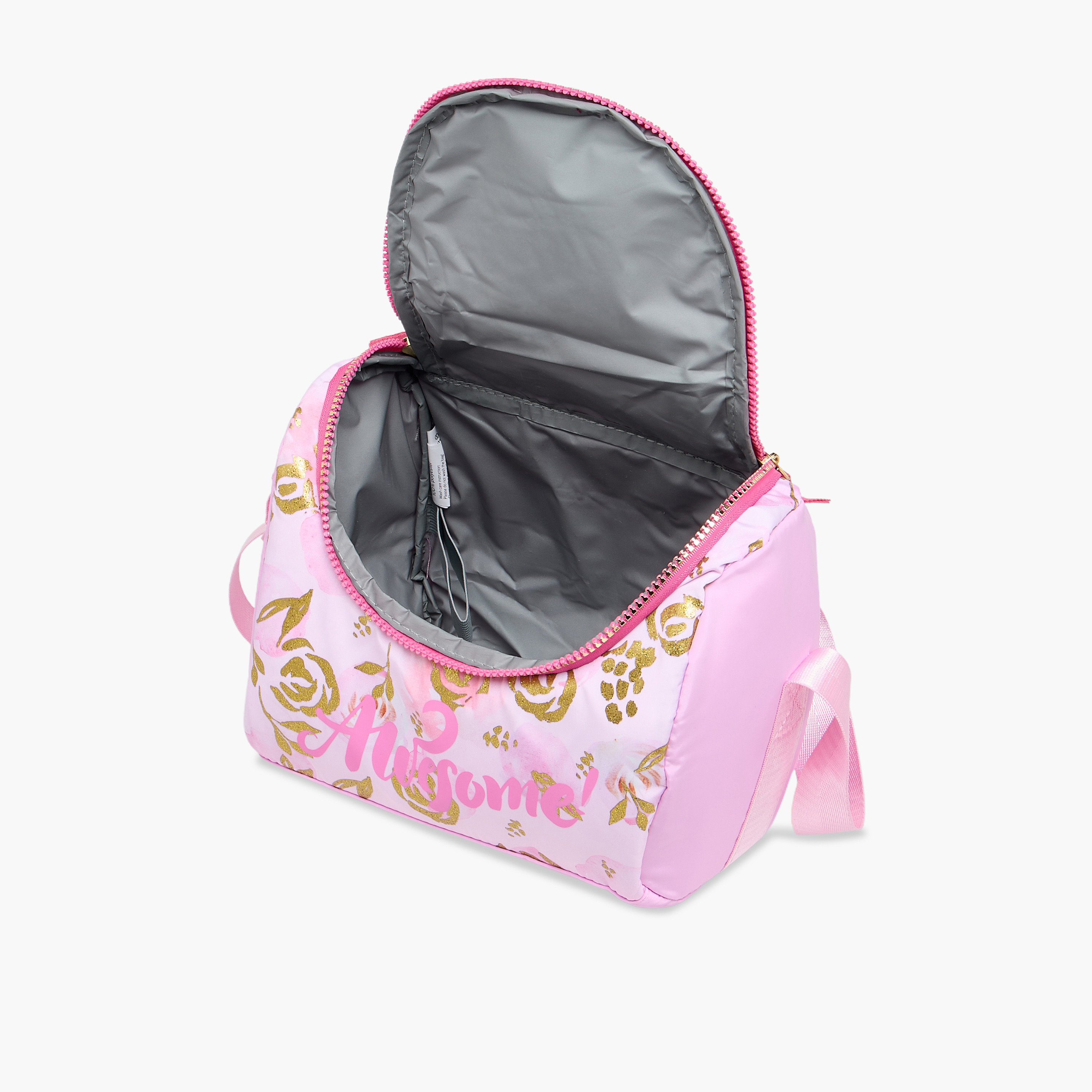 Juniors Printed Insulated Lunch Bag with Carry Handle and Zip Closure-school-lunchessentials-lunchbags-image-6