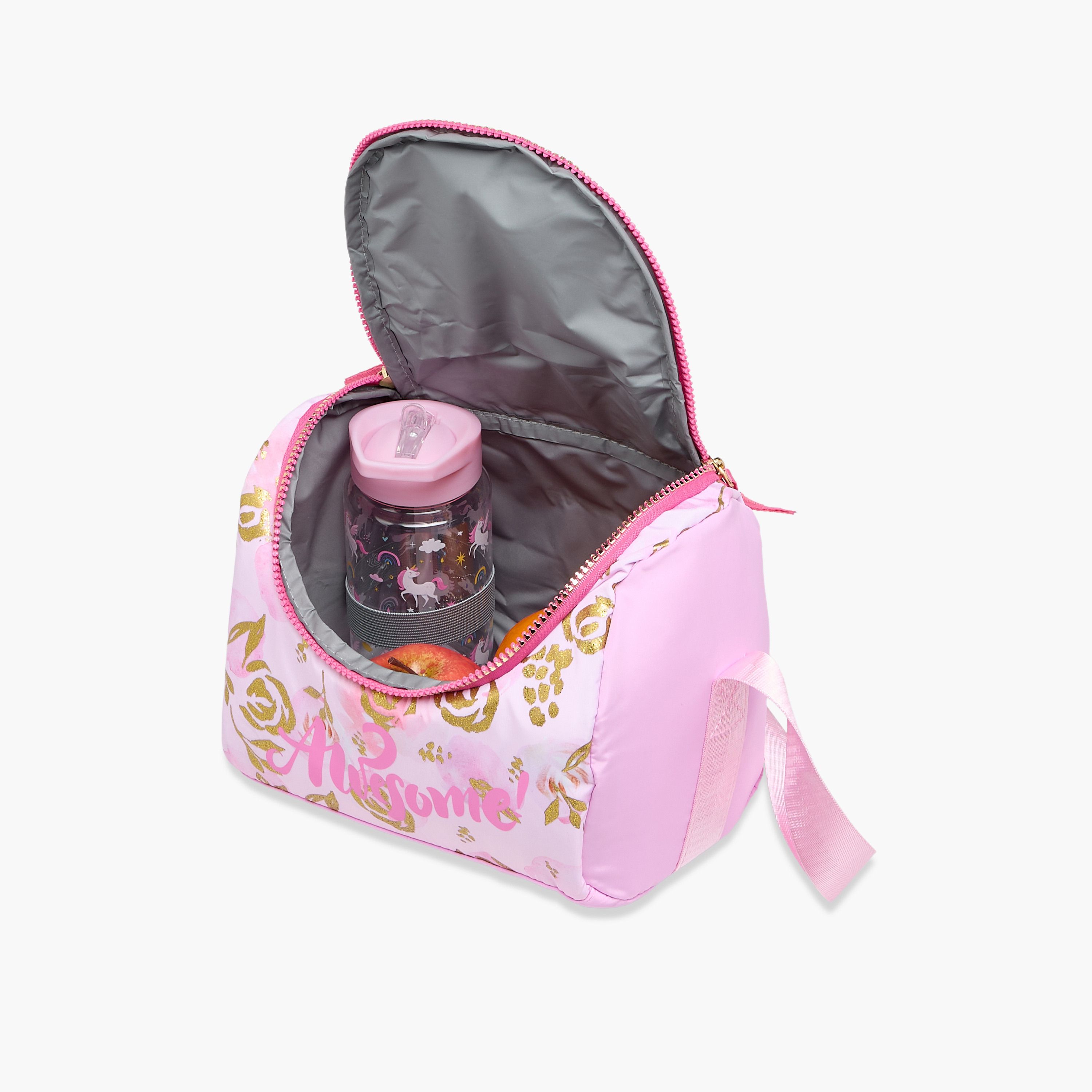 Juniors Printed Insulated Lunch Bag with Carry Handle and Zip Closure-school-lunchessentials-lunchbags-image-7
