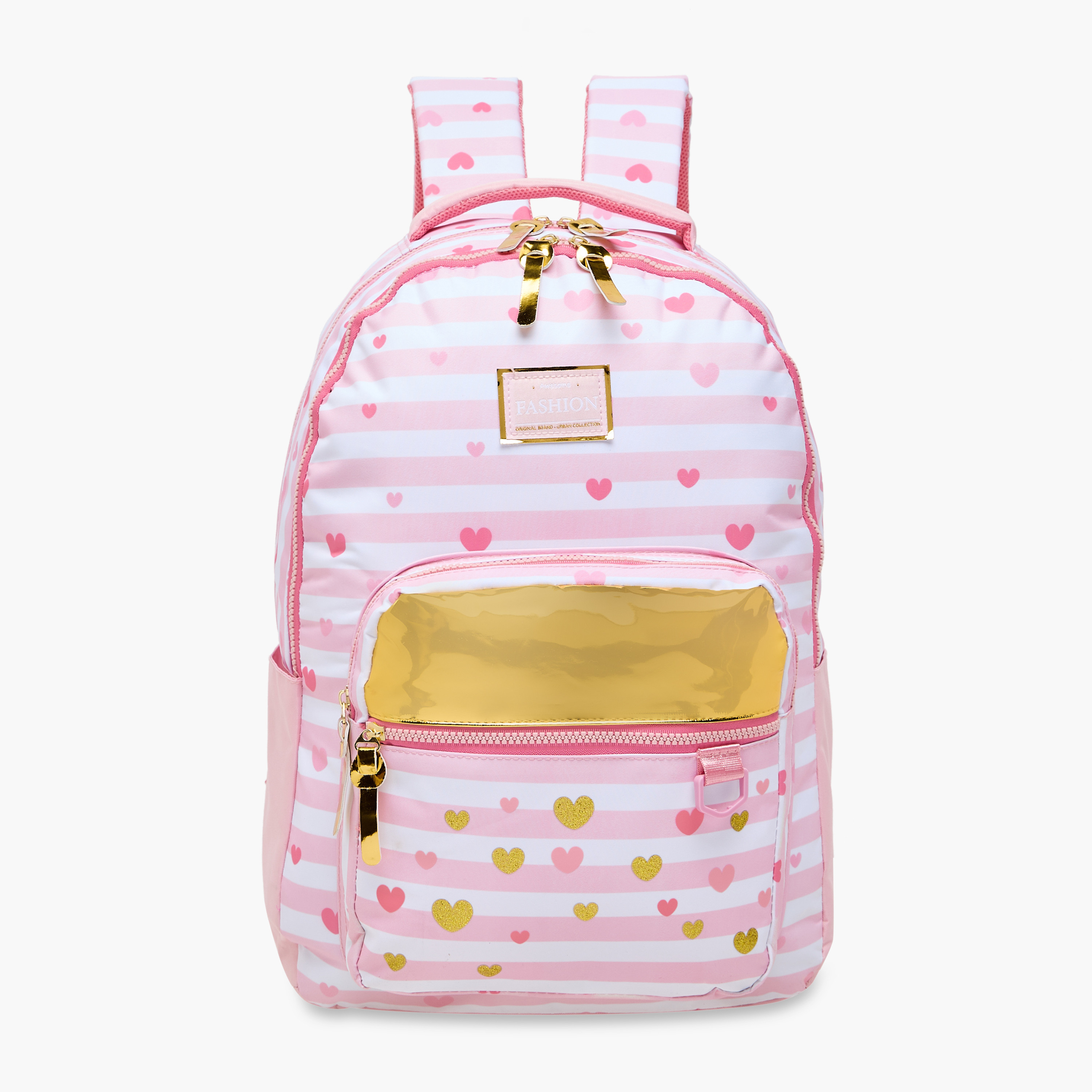 Juniors Printed Backpack with Adjustable Shoulder Straps and Zip Closure - 18 inches-school-bagsandbackpacks-backpacks-image-1
