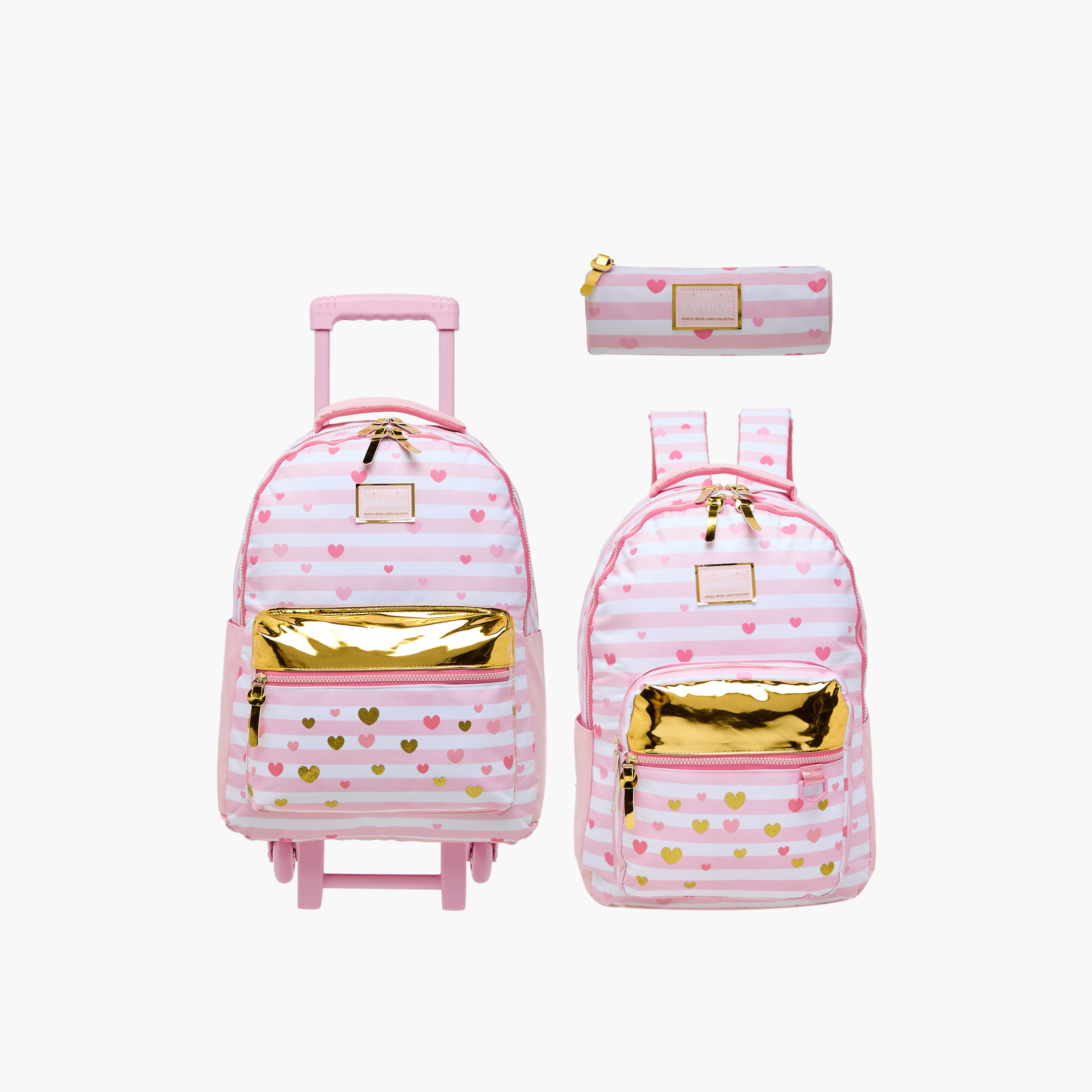 Juniors Printed Backpack with Adjustable Shoulder Straps and Zip Closure - 18 inches-school-bagsandbackpacks-backpacks-image-13