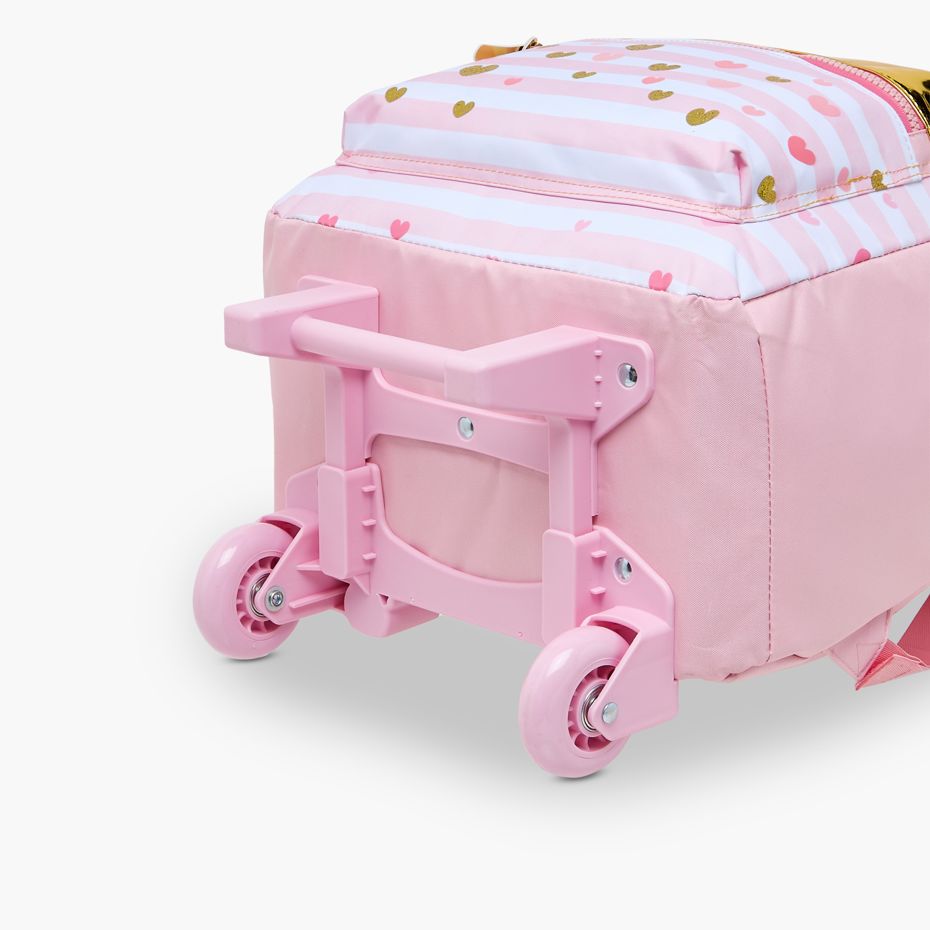 Juniors Striped Trolley Bag for Girls 8-13 Years with Adjustable Strap -school-bagsandbackpacks-trolleybags-image-15