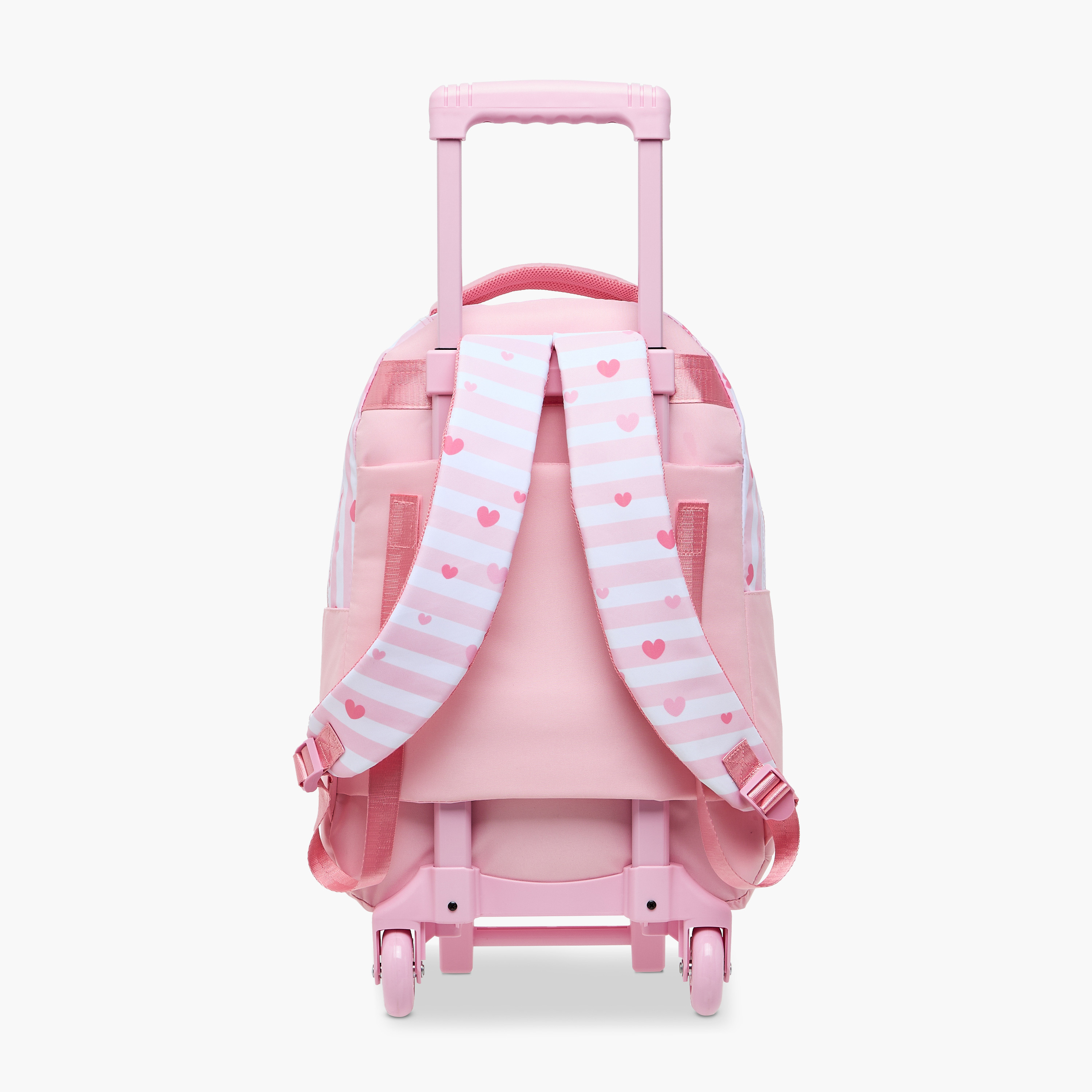 Juniors Striped Trolley Bag for Girls 8-13 Years with Adjustable Strap -school-bagsandbackpacks-trolleybags-image-7
