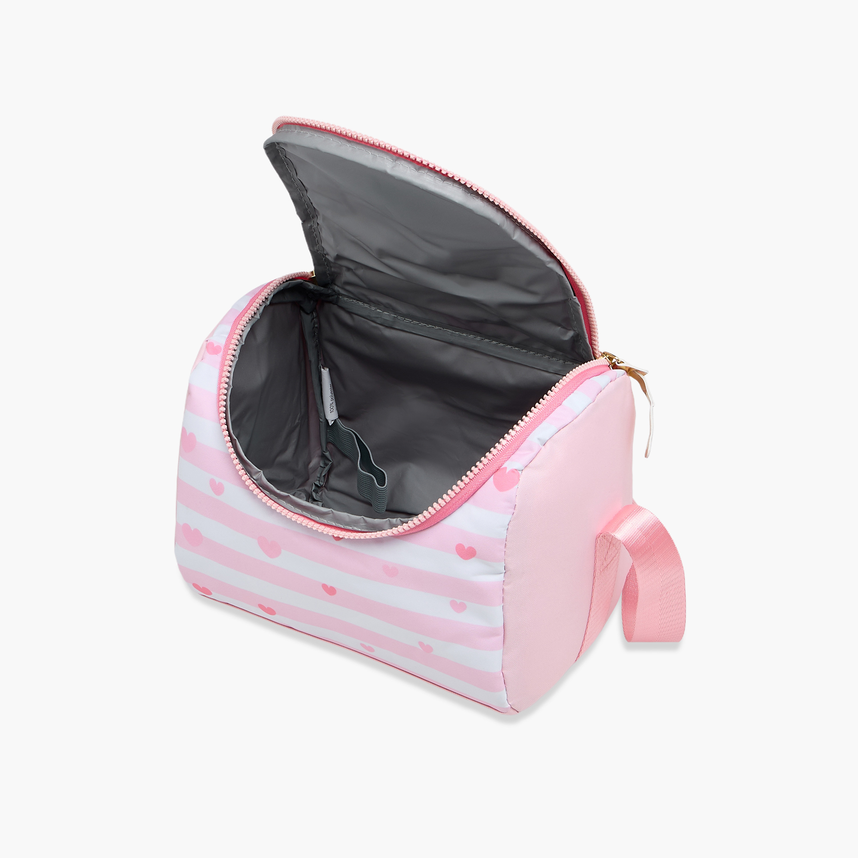 Juniors Striped Insulated Lunch Bag with Handle and Zip Closure-school-lunchessentials-lunchbags-image-6