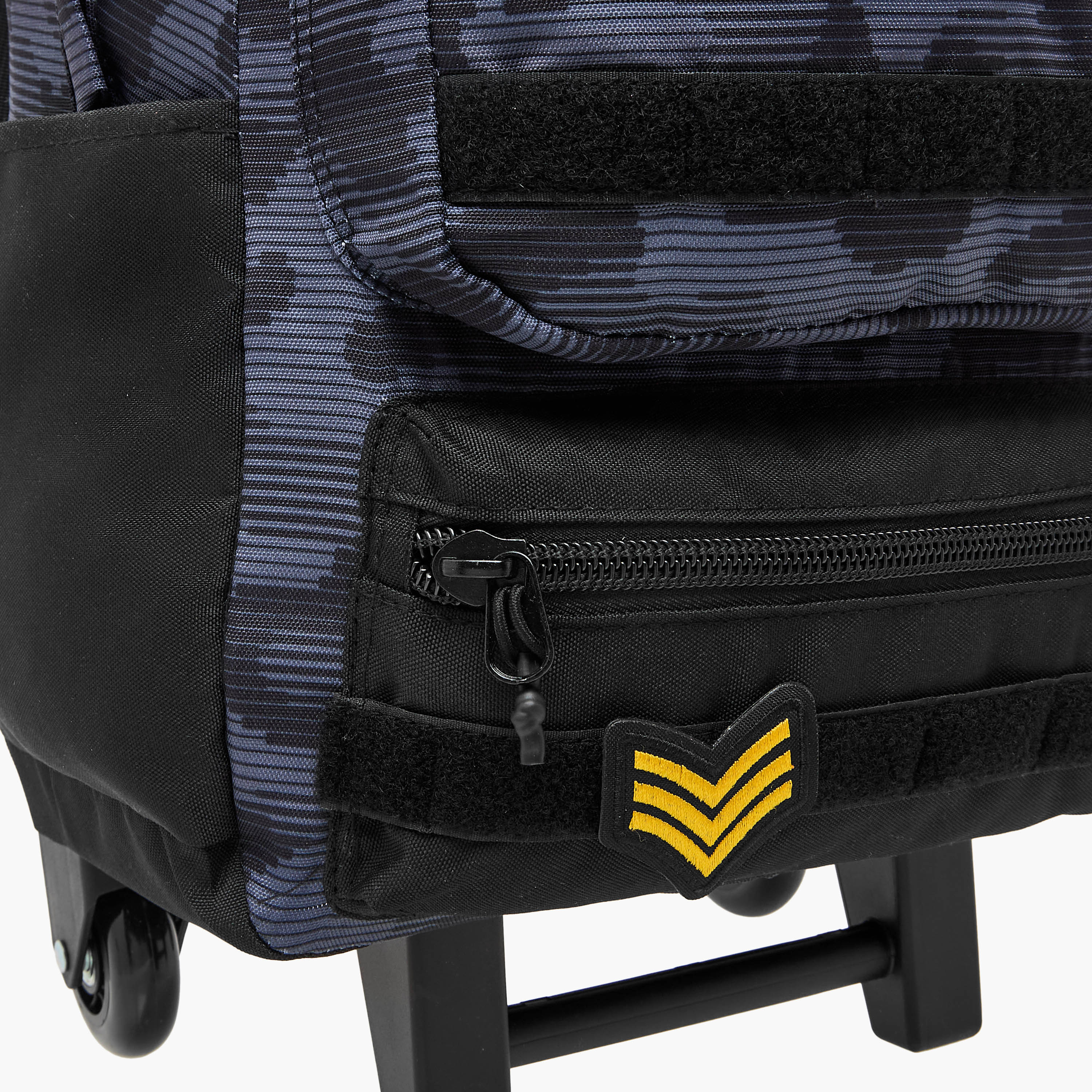 Juniors Monogram Trolley Bag for Boys 8-13 Years with Adjustable Strap -school-bagsandbackpacks-trolleybags-image-12