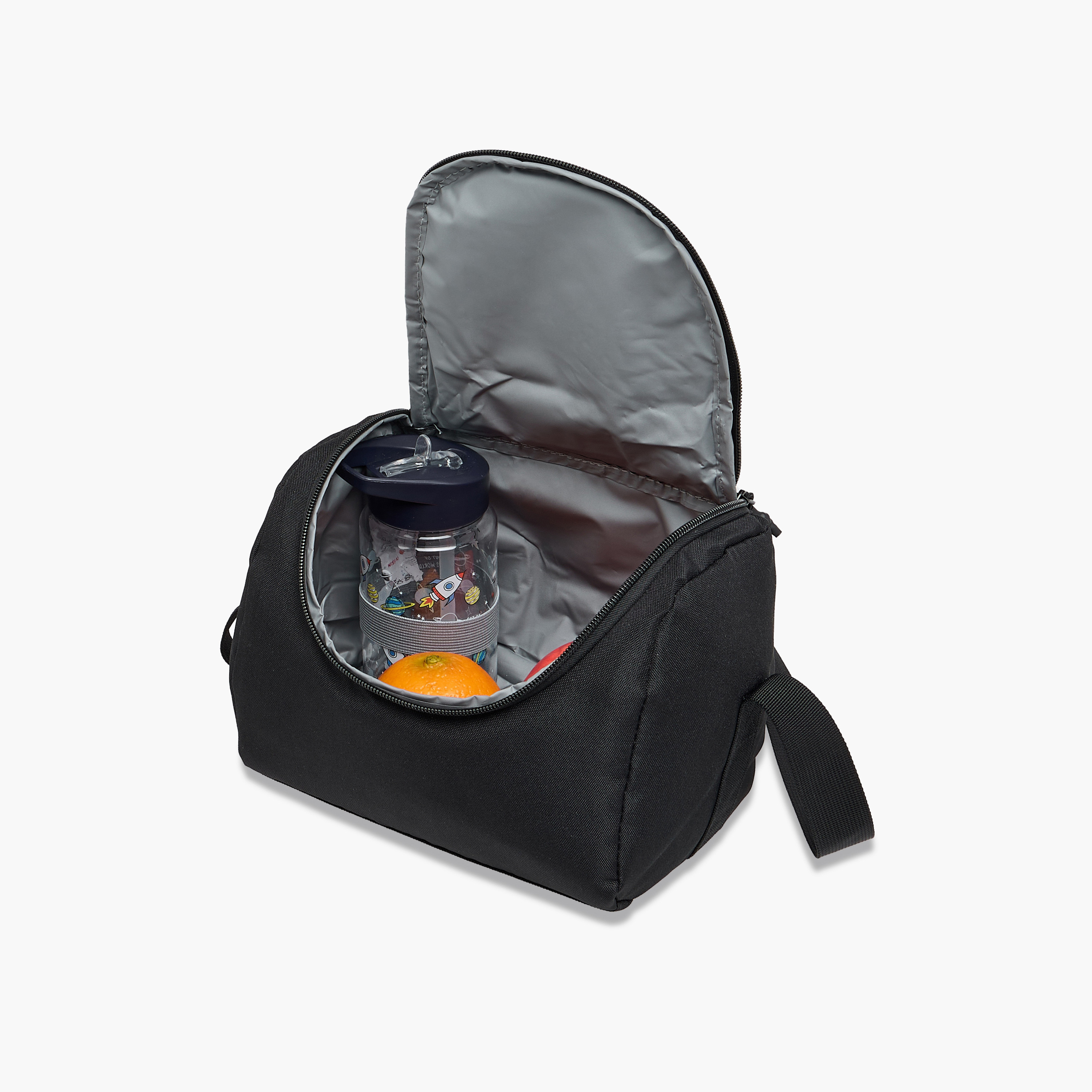 Juniors Textured Insulated Lunch Bag with Carry Handle and Zip Closure-school-lunchessentials-lunchbags-image-7