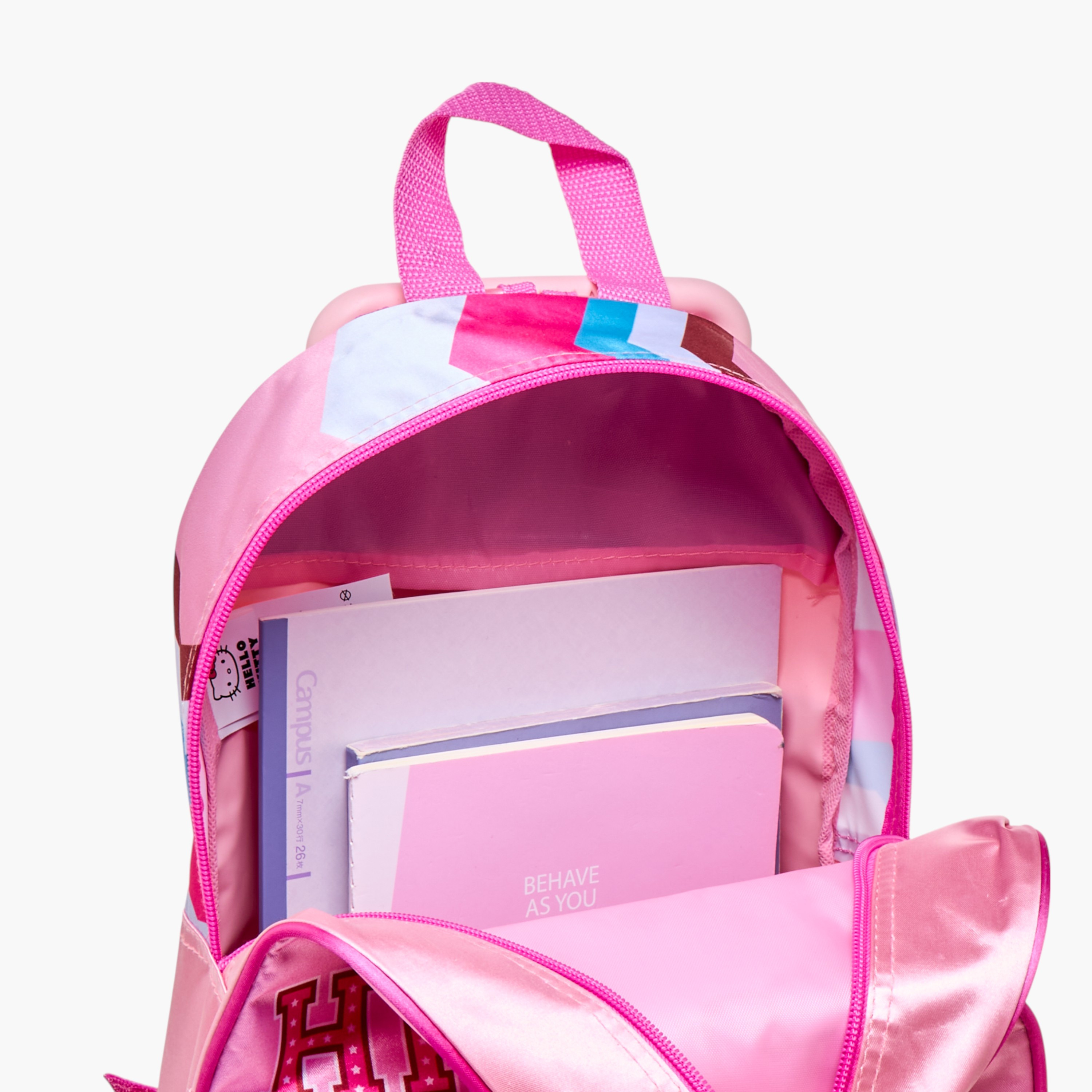Hello Kitty Print 3-Piece Trolley Backpack Set - 13 inches-school-bagsandbackpacks-trolleybags-image-16