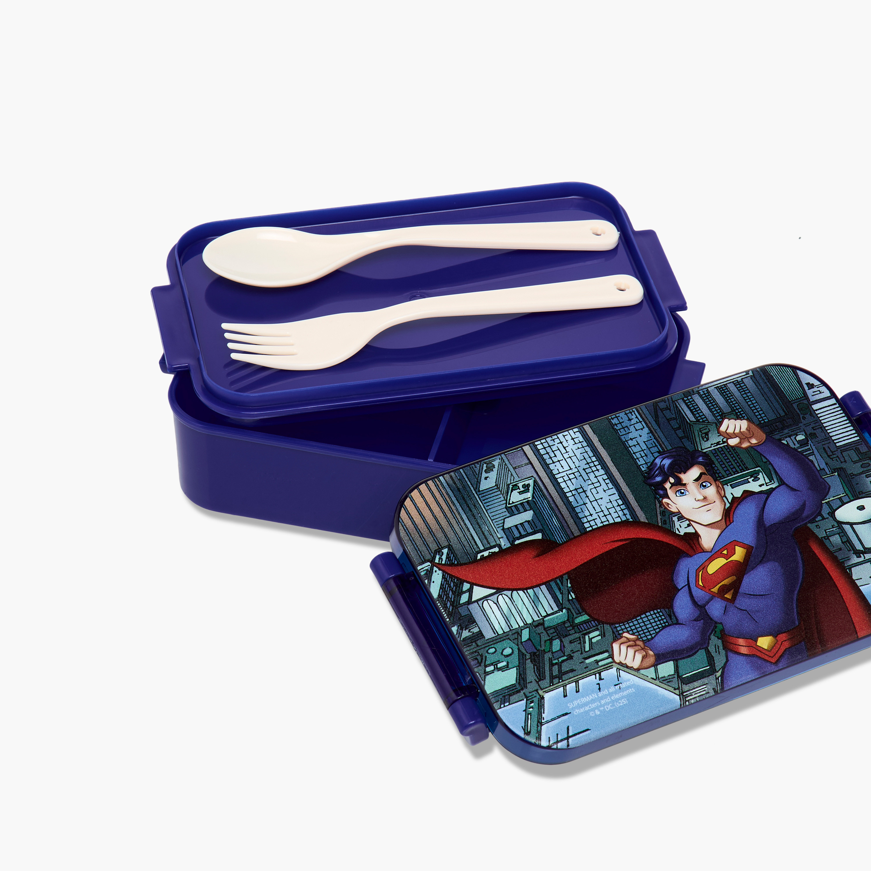 Superman Print Trolley Backpack with Retractable Handle and Zip Closure - 13 inches-school-bagsandbackpacks-trolleybags-image-20