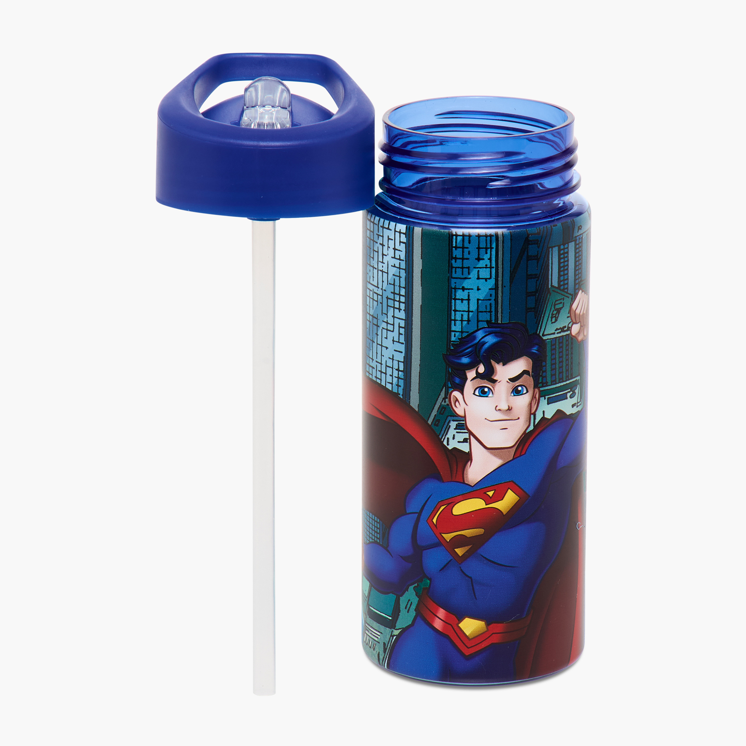 Superman Print Trolley Backpack with Retractable Handle and Zip Closure - 13 inches-school-bagsandbackpacks-trolleybags-image-23