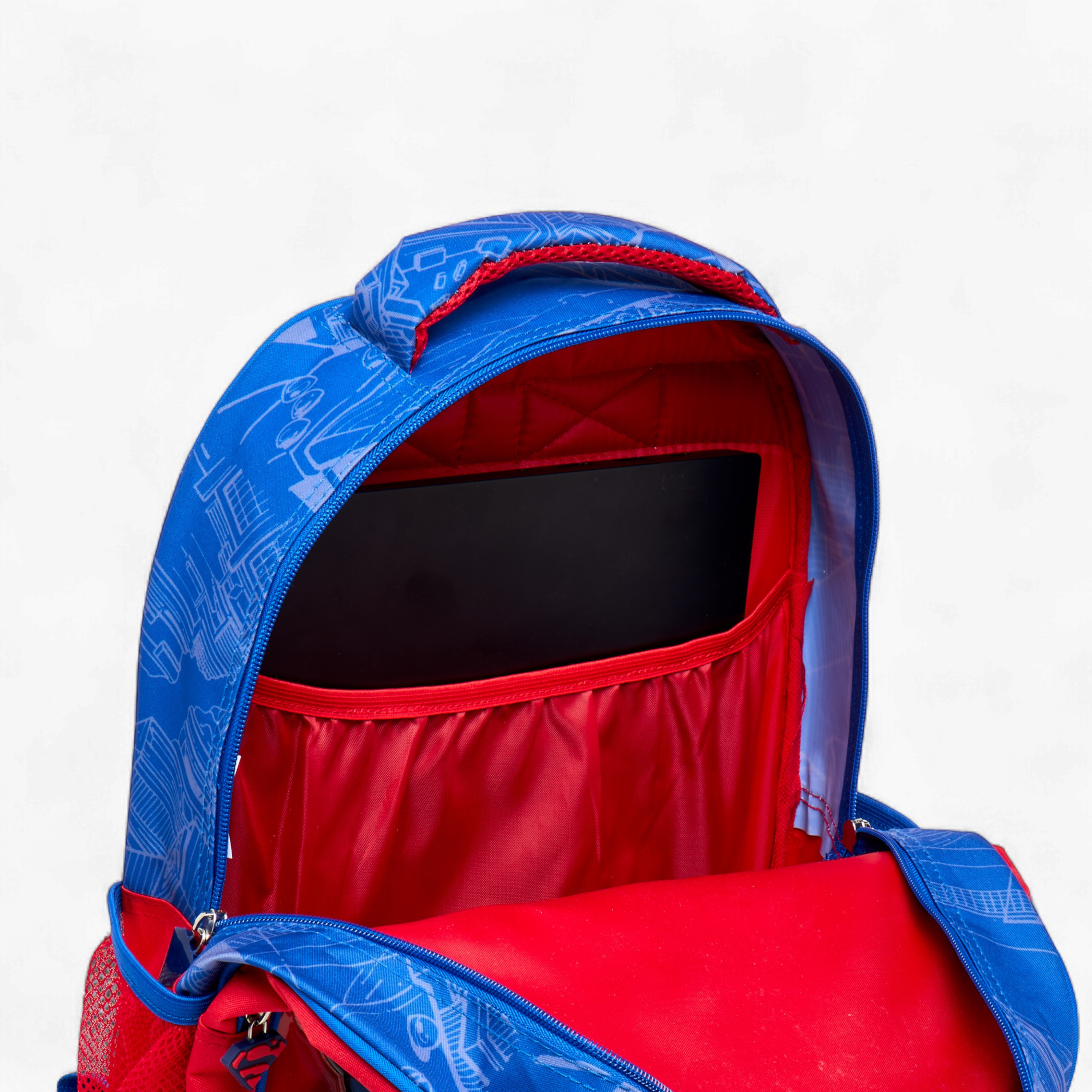 Superman Print 5-Piece Backpack Set -16 inches-school-bagsandbackpacks-sets-image-10
