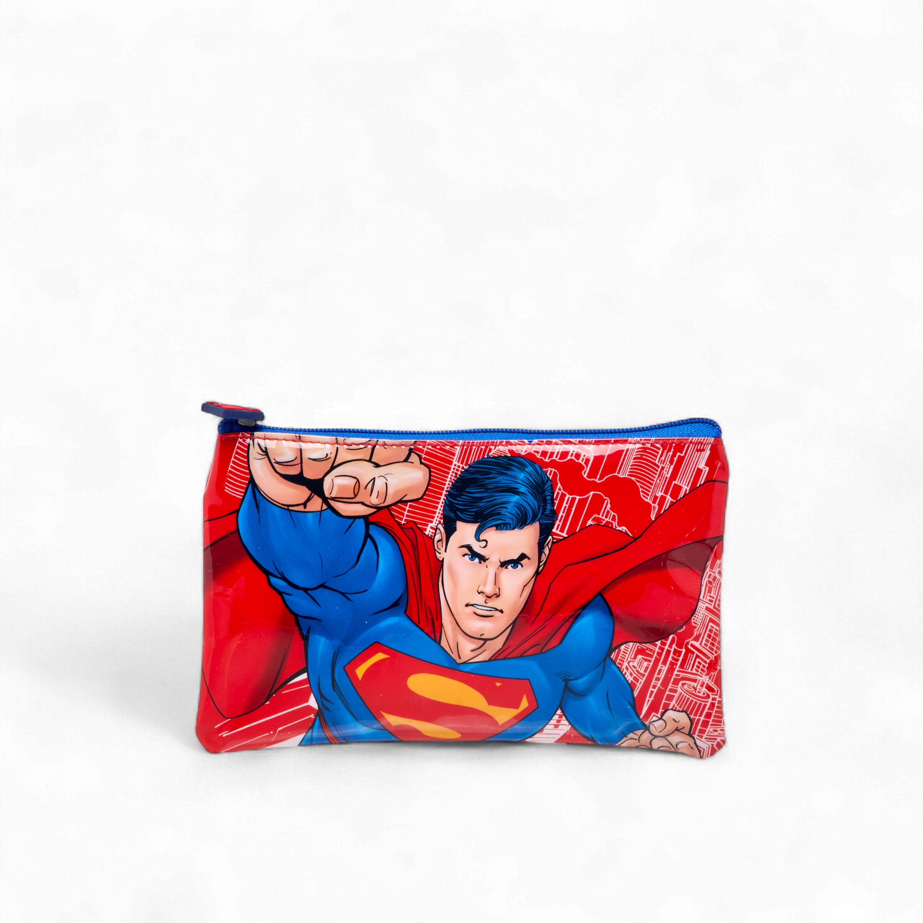 Superman Print 5-Piece Backpack Set -16 inches-school-bagsandbackpacks-sets-image-11