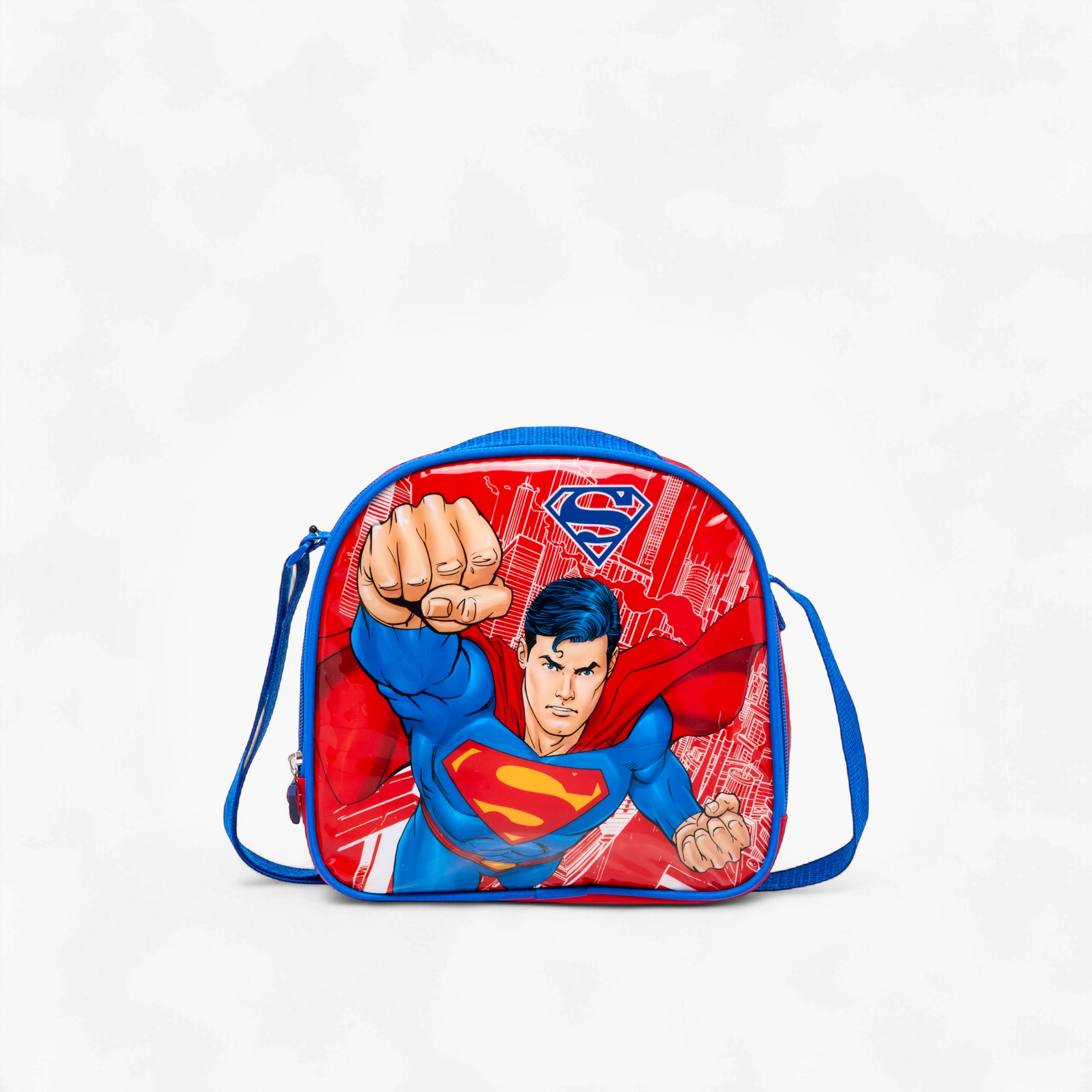 Superman Print 5-Piece Backpack Set -16 inches-school-bagsandbackpacks-sets-image-19