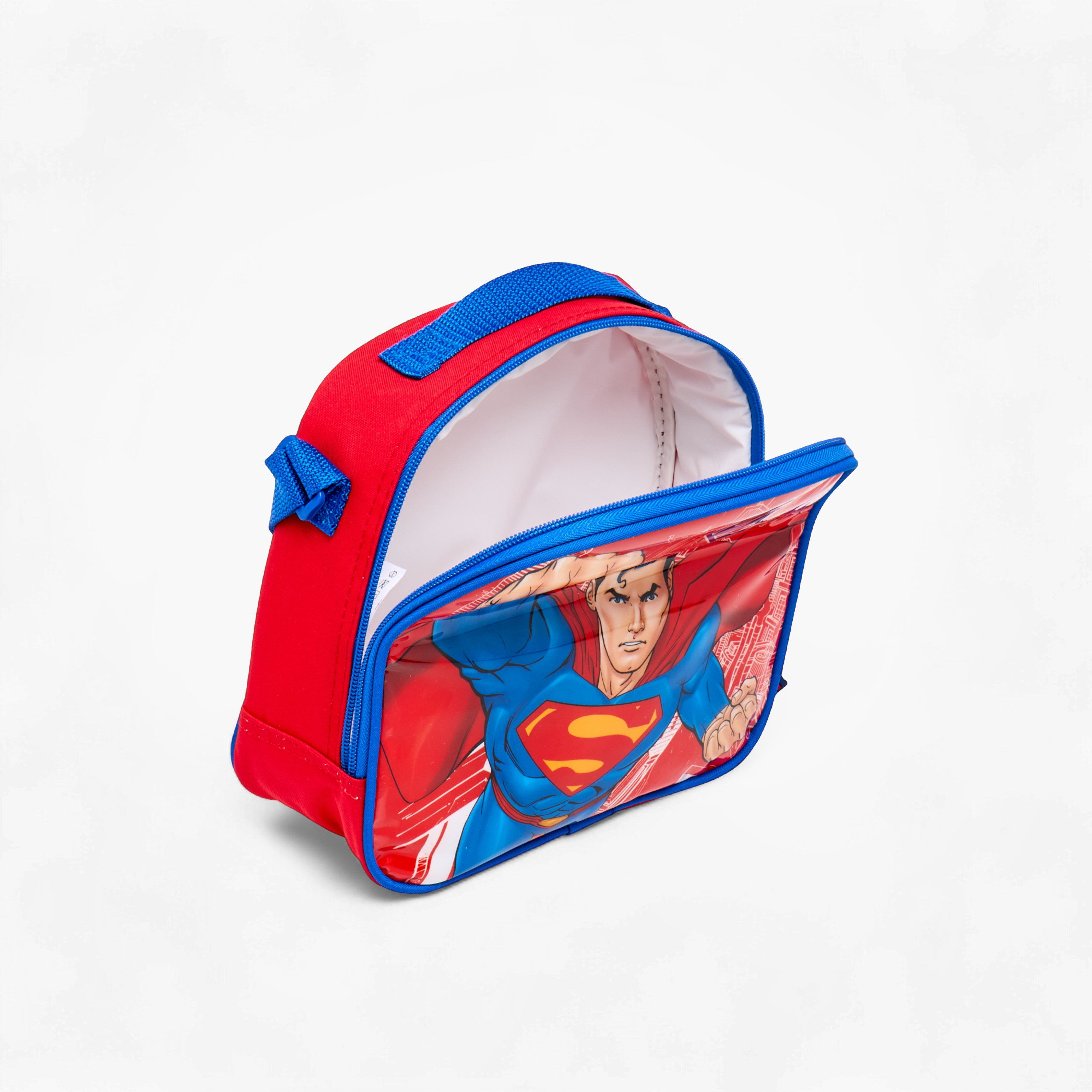 Superman Print 5-Piece Backpack Set -16 inches-school-bagsandbackpacks-sets-image-21