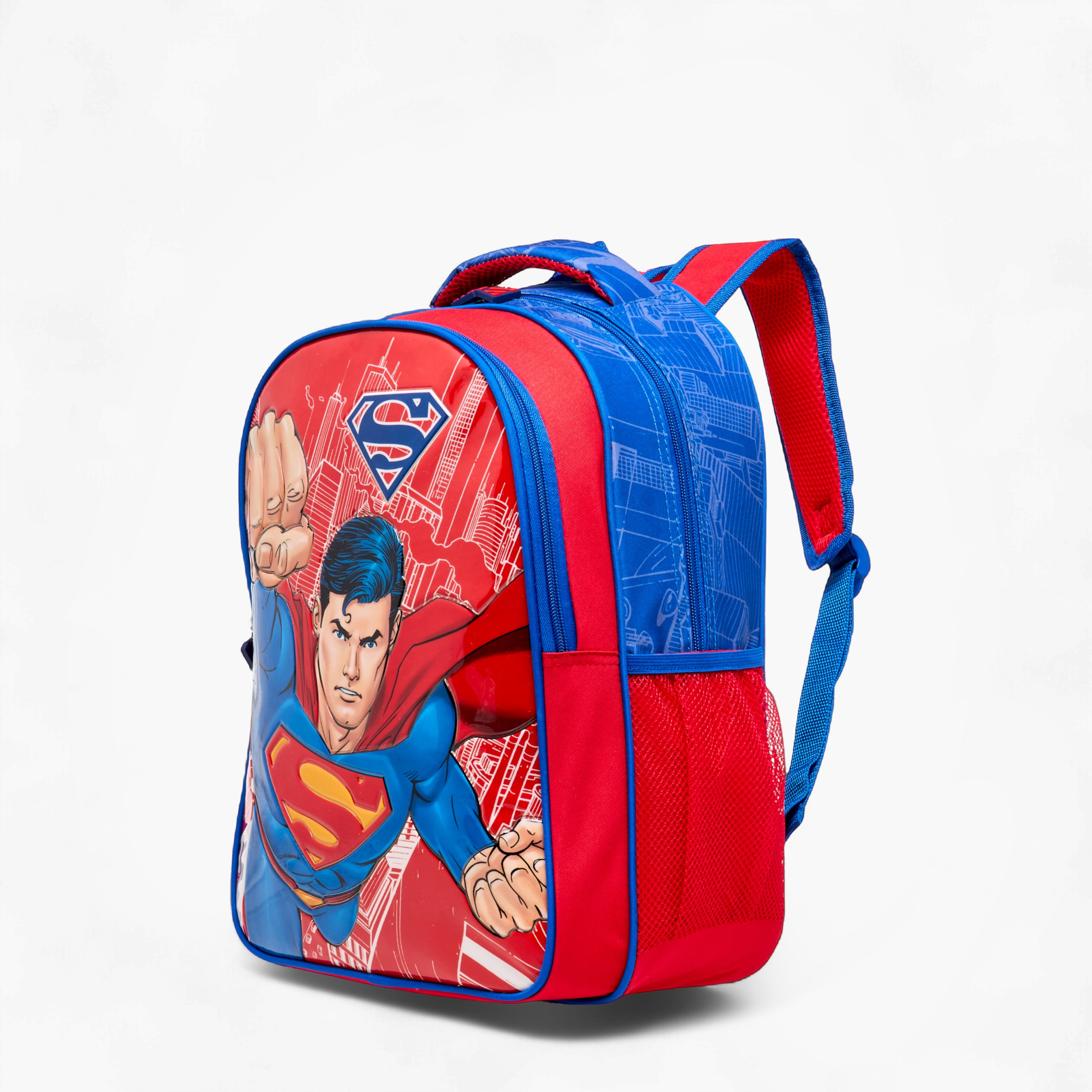 Superman Print 5-Piece Backpack Set -16 inches-school-bagsandbackpacks-sets-image-3