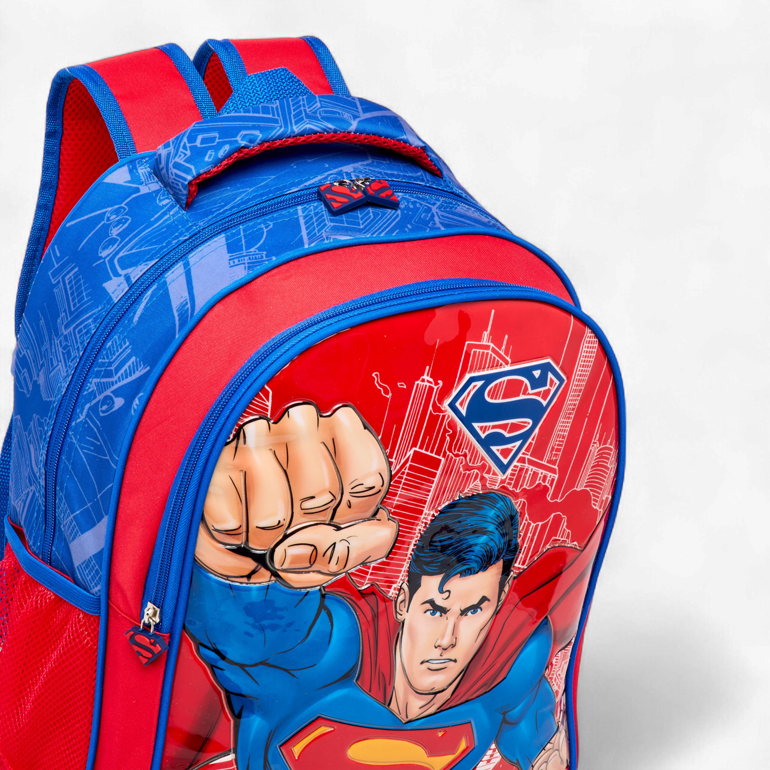 Superman Print 5-Piece Backpack Set -16 inches-school-bagsandbackpacks-sets-image-6
