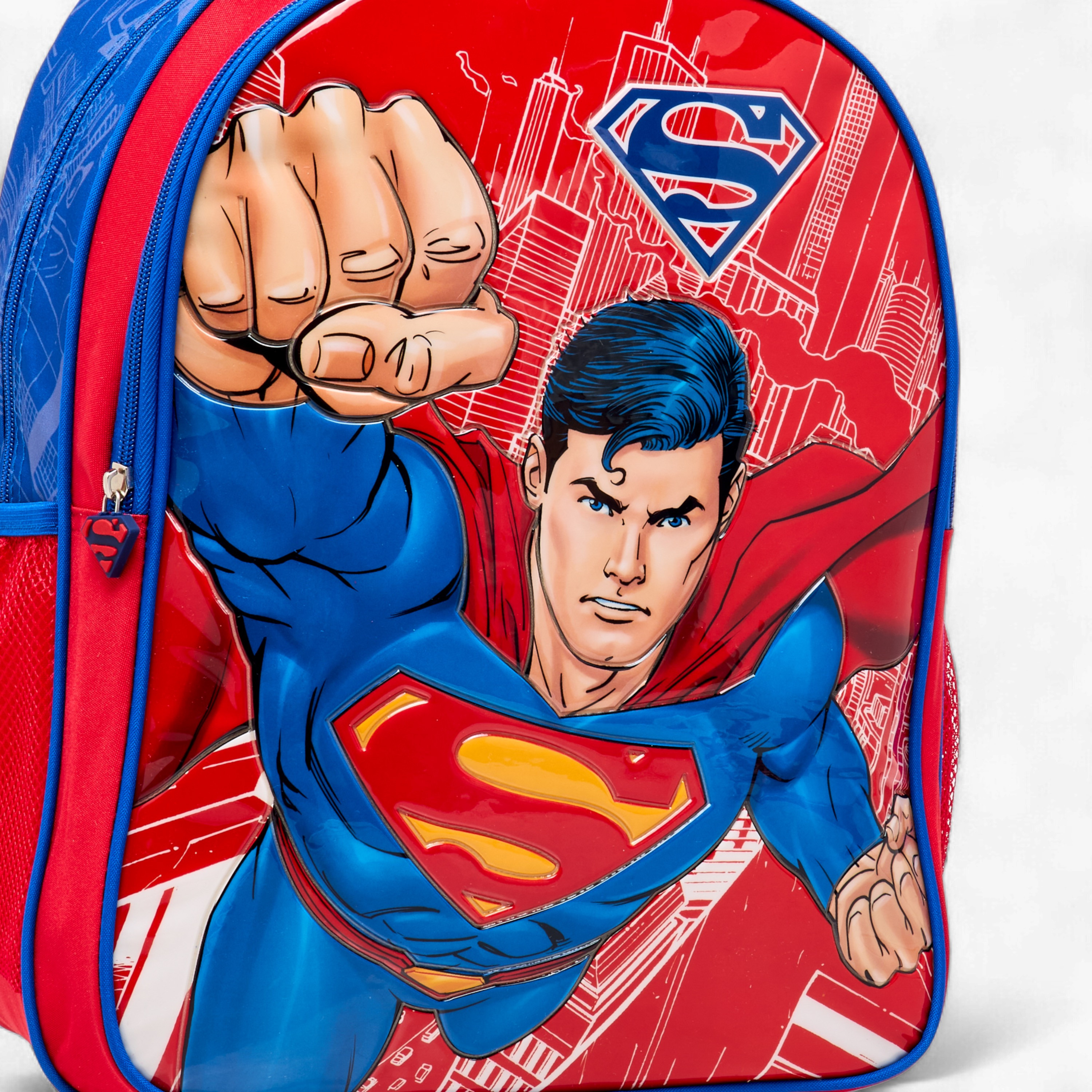 Superman Print 5-Piece Backpack Set -16 inches-school-bagsandbackpacks-sets-image-7