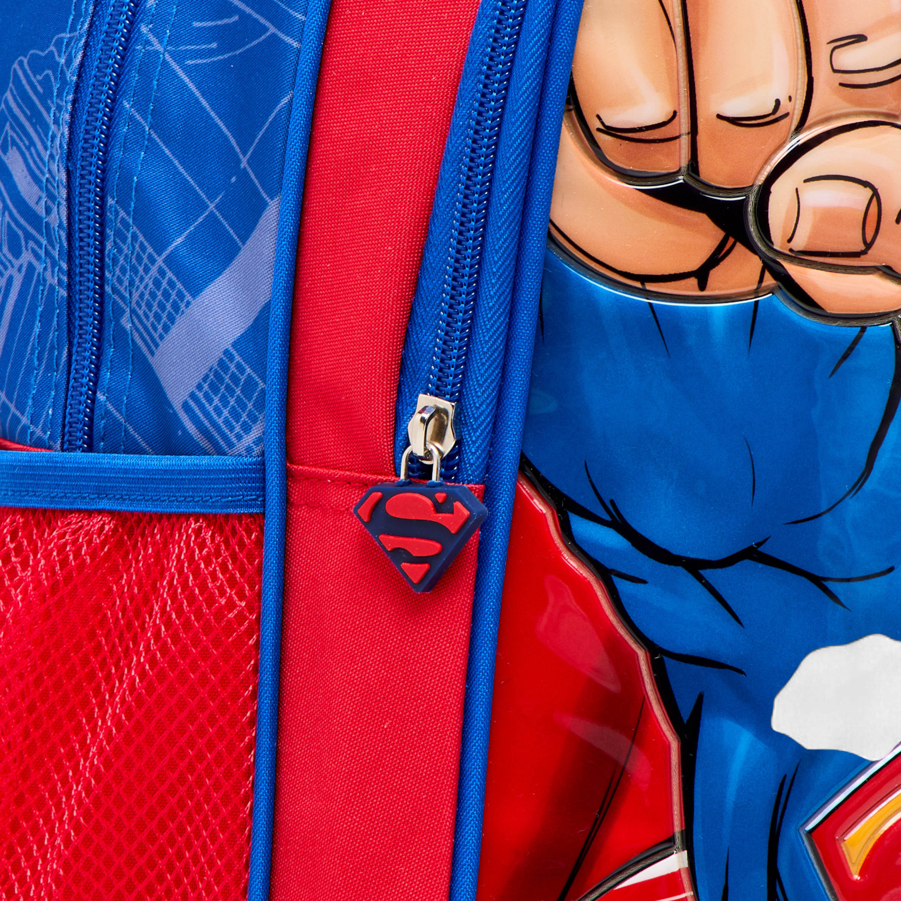 Superman Print 5-Piece Backpack Set -16 inches-school-bagsandbackpacks-sets-image-8