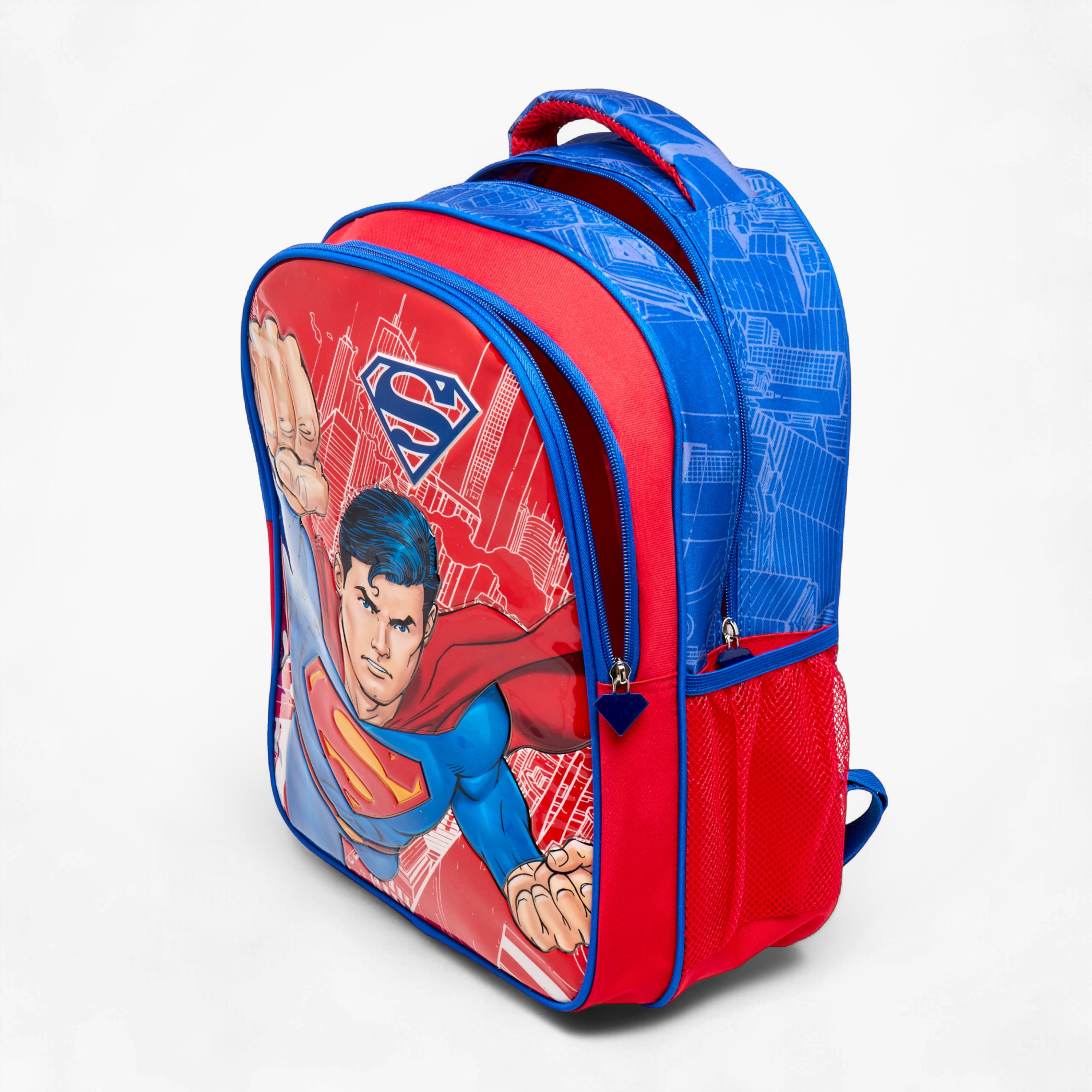 Superman Print 5-Piece Backpack Set -16 inches-school-bagsandbackpacks-sets-image-9