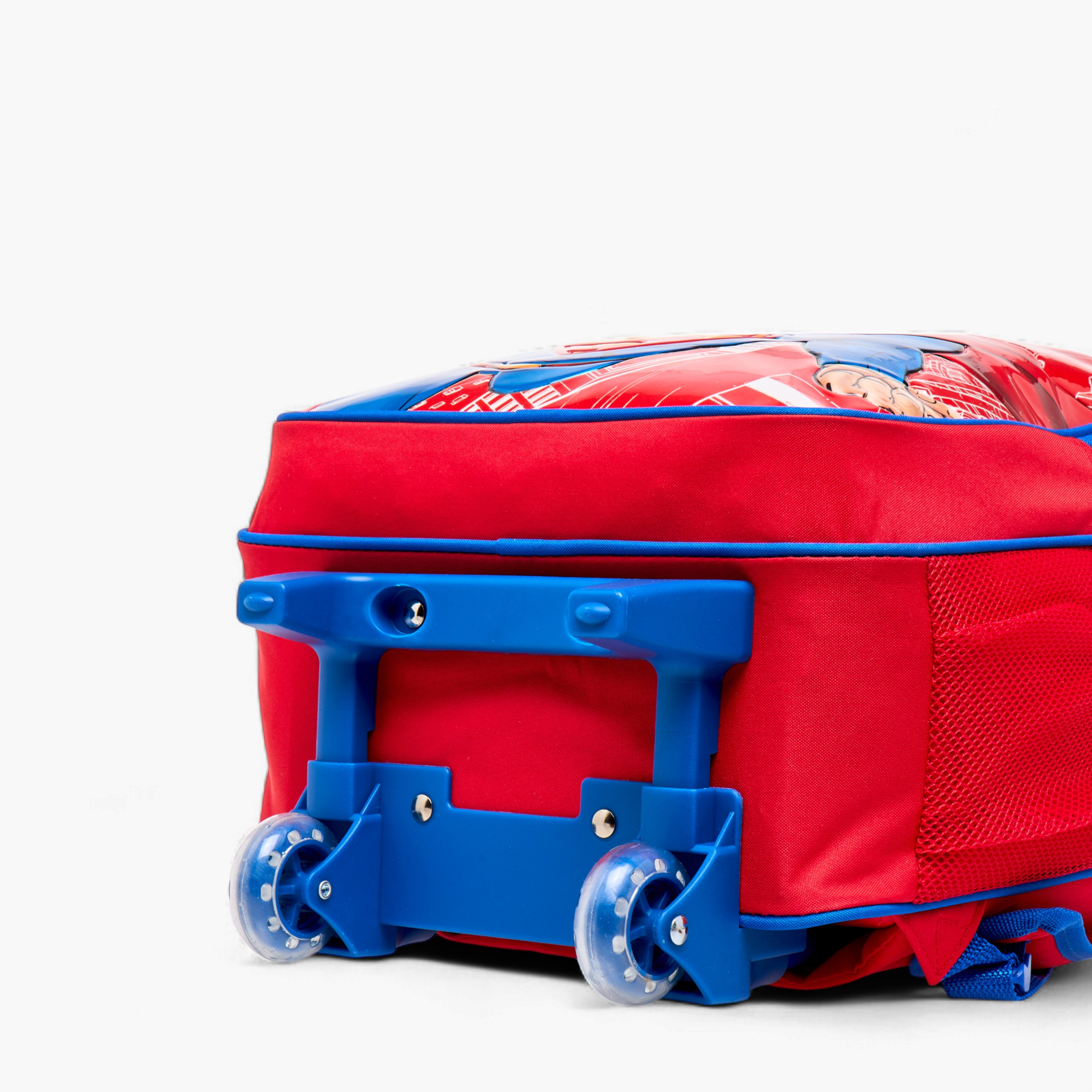 Superman Print 5-Piece Trolley Backpack Set -16 inches-school-bagsandbackpacks-trolleybags-image-14