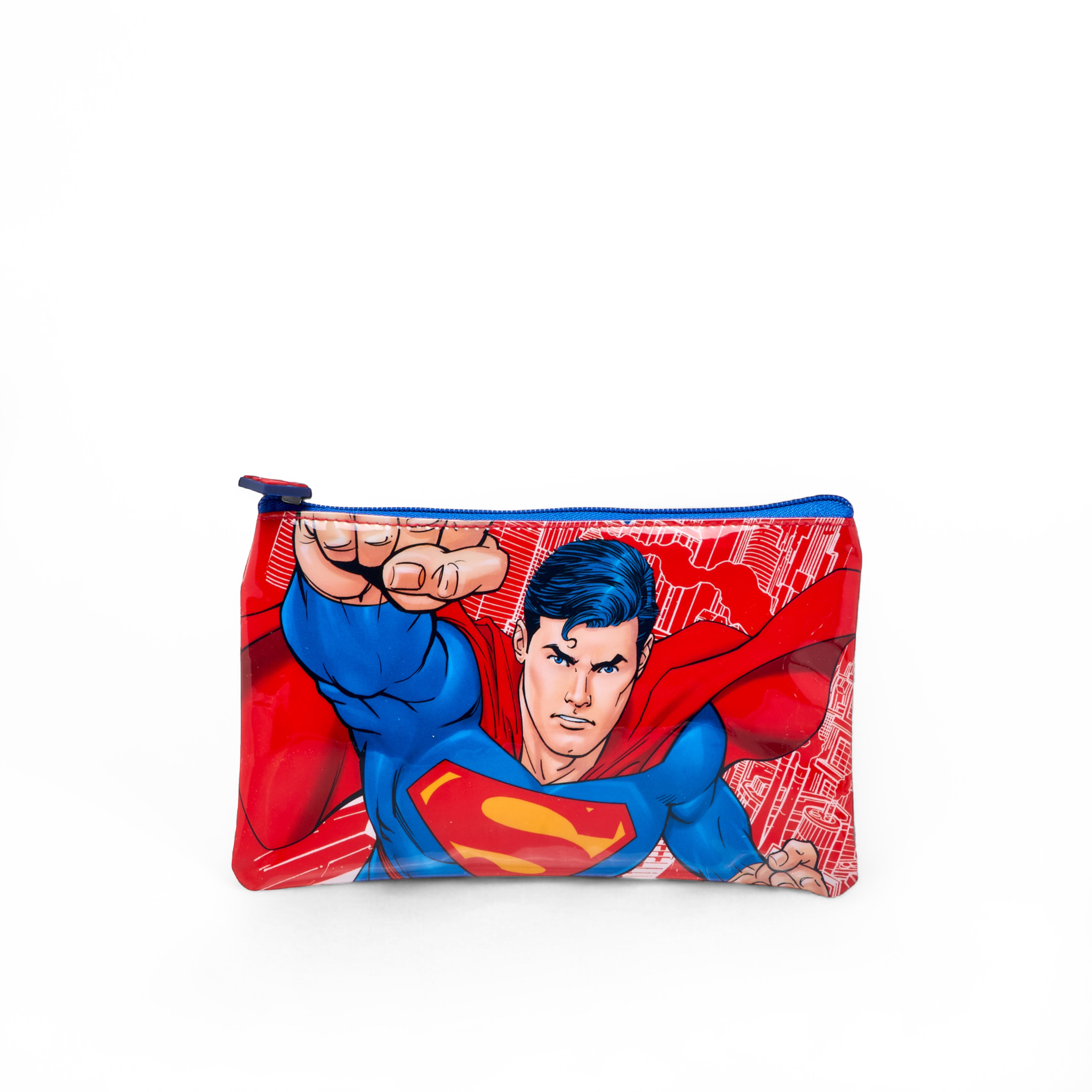 Superman Print 5-Piece Trolley Backpack Set -16 inches-school-bagsandbackpacks-trolleybags-image-18