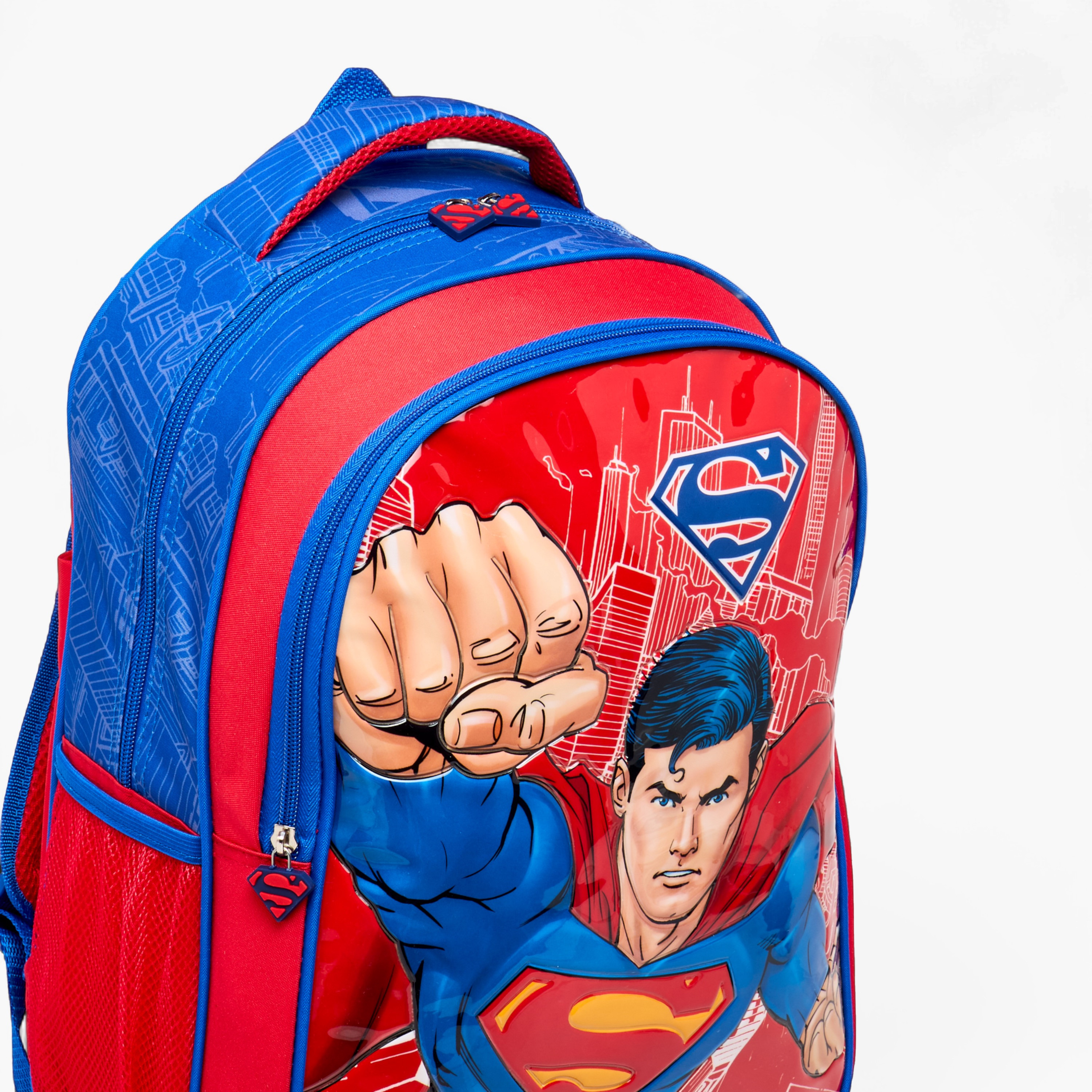 Superman Print 5-Piece Trolley Backpack Set -16 inches-school-bagsandbackpacks-trolleybags-image-9