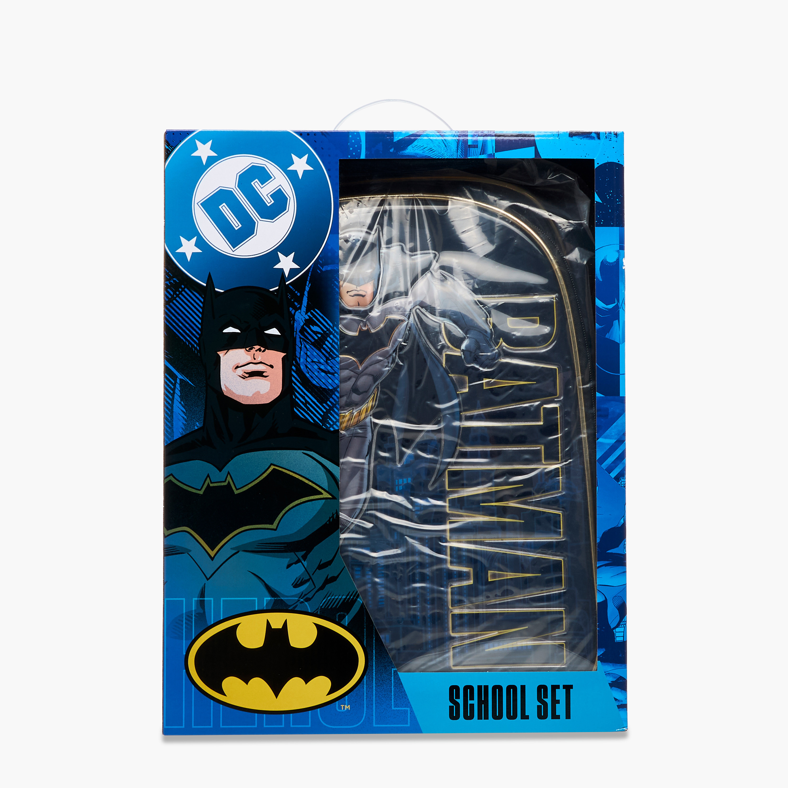 Batman Print 5-Piece Backpack Set - 16 inches-school-bagsandbackpacks-sets-image-24