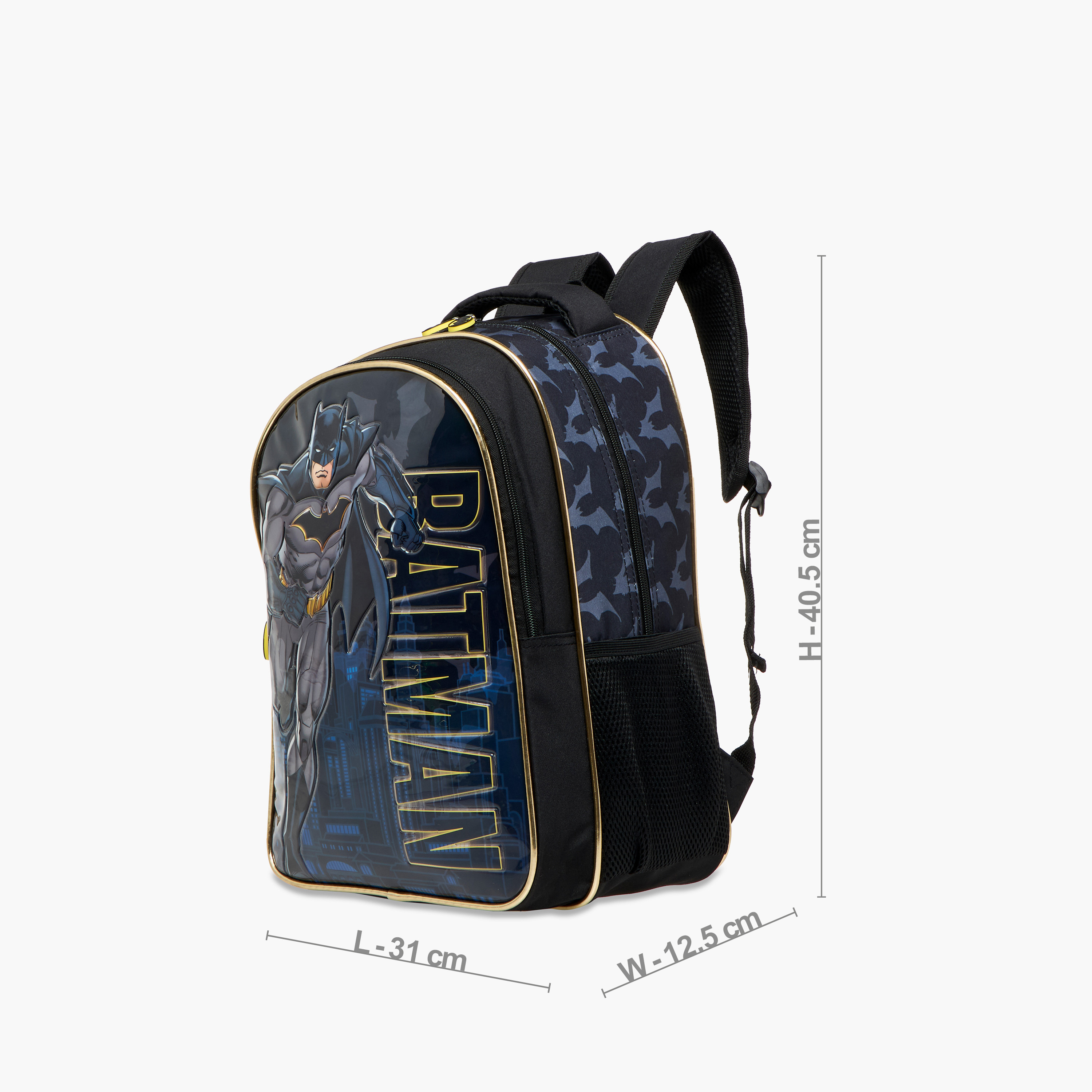 Batman Print 5-Piece Backpack Set - 16 inches-school-bagsandbackpacks-sets-image-3