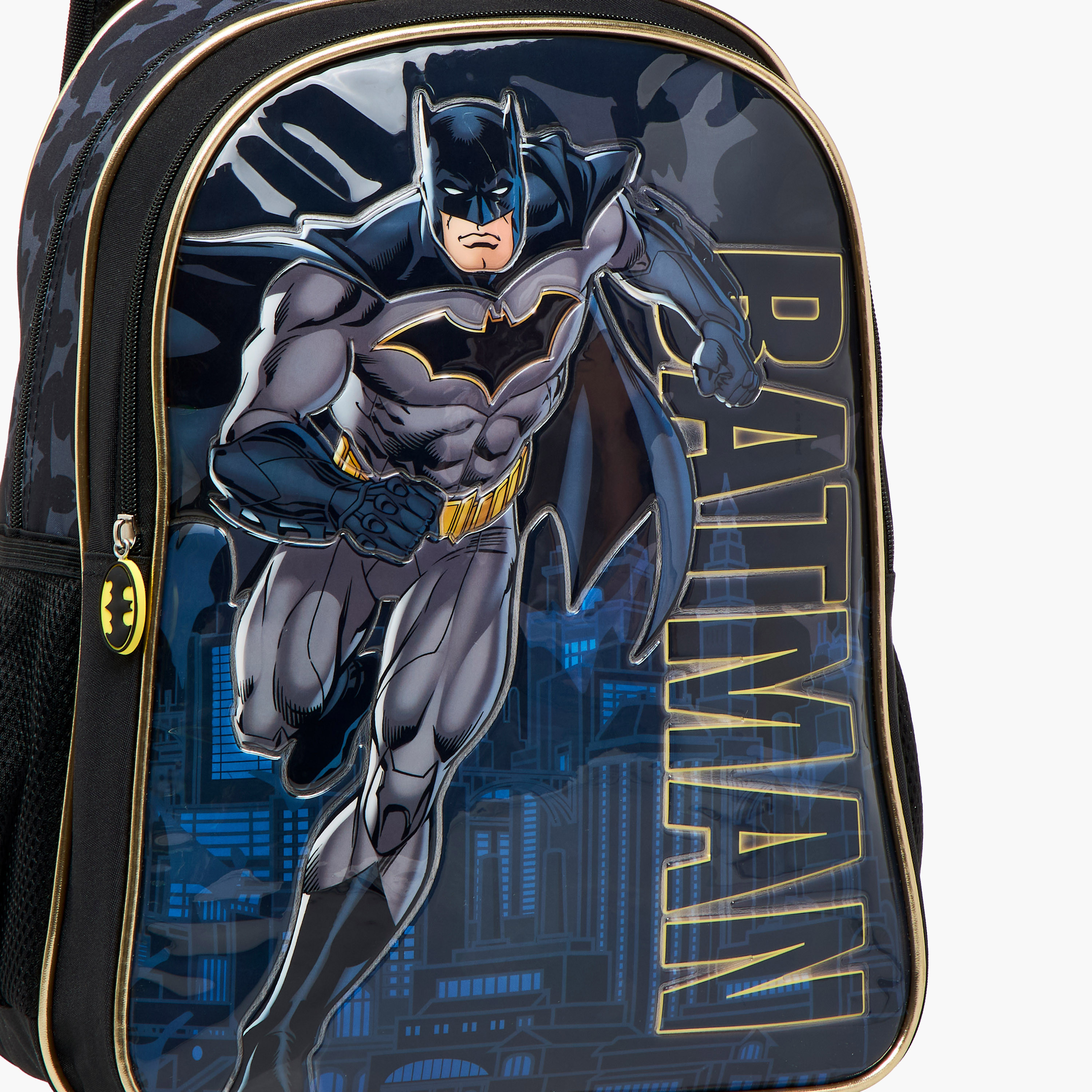 Batman Print 5-Piece Backpack Set - 16 inches-school-bagsandbackpacks-sets-image-9
