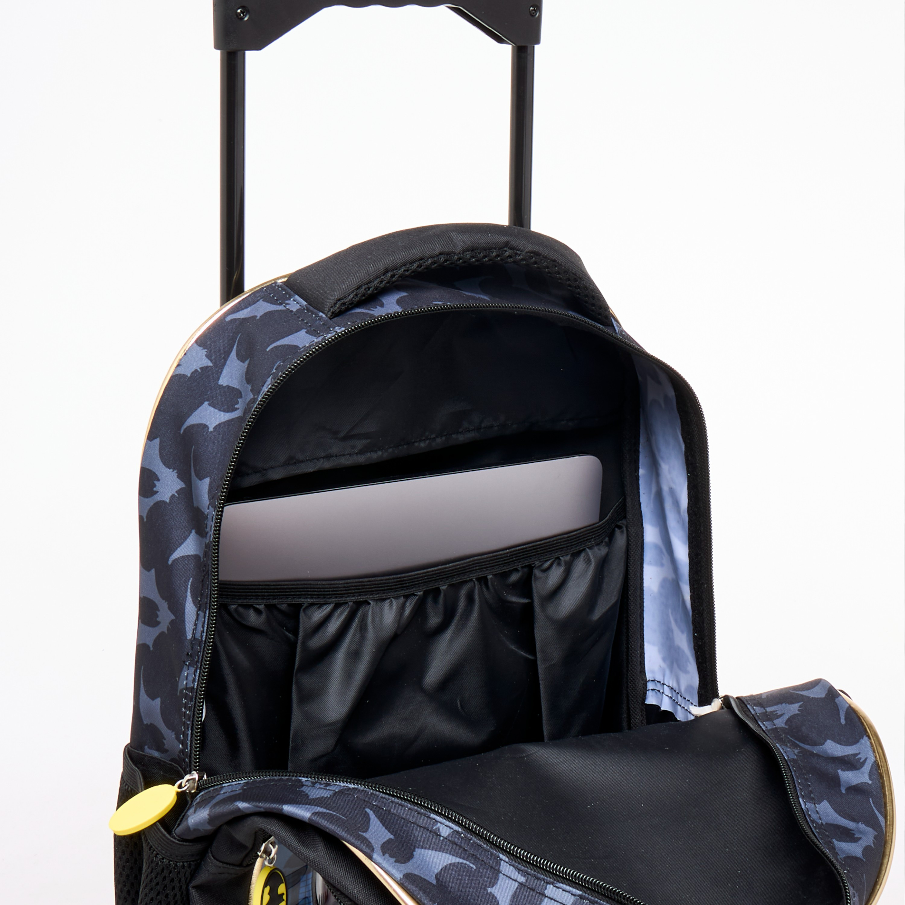 Batman Print 5-Piece Trolley Backpack Set -16 inches-school-bagsandbackpacks-trolleybags-image-17