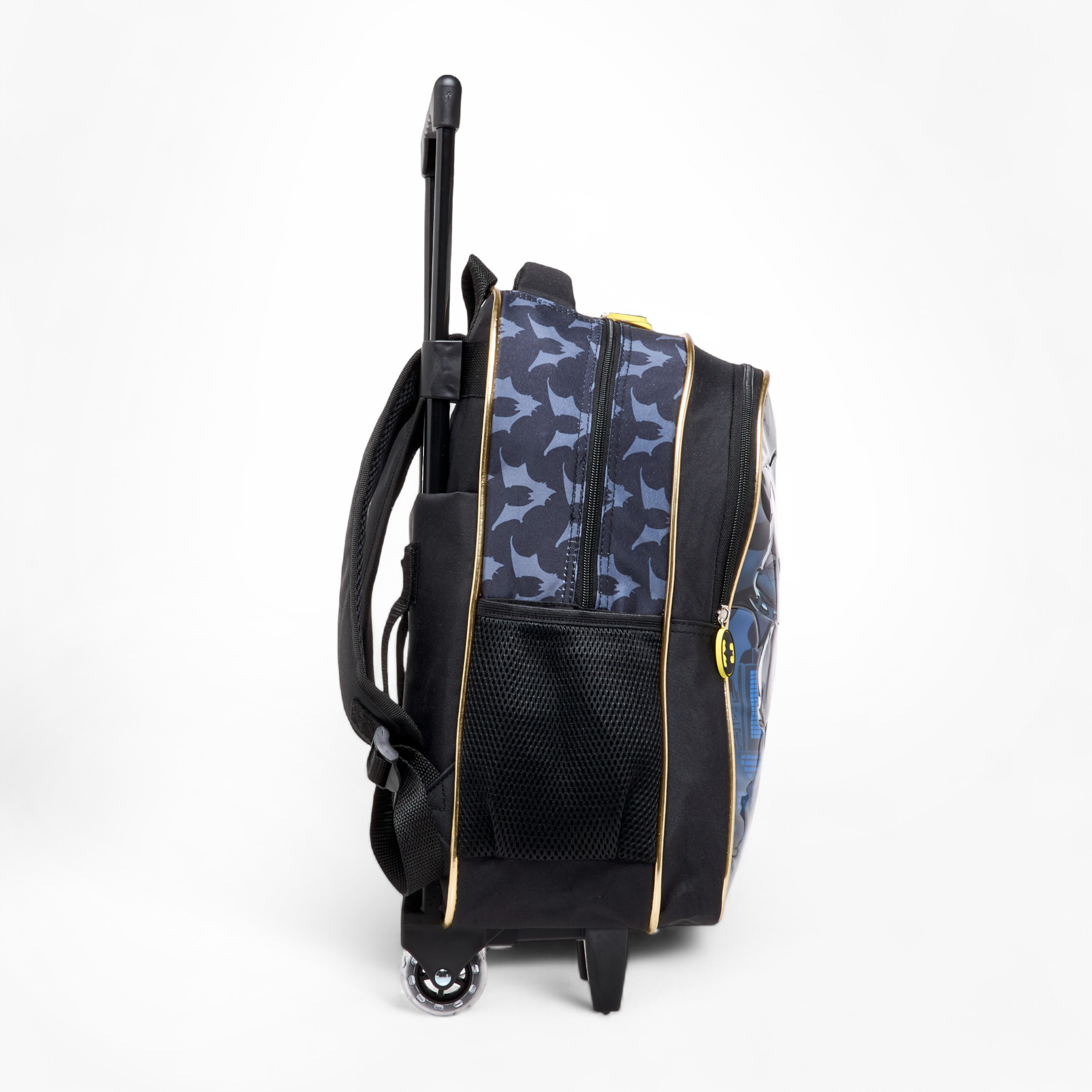 Batman Print 5-Piece Trolley Backpack Set -16 inches-school-bagsandbackpacks-trolleybags-image-6