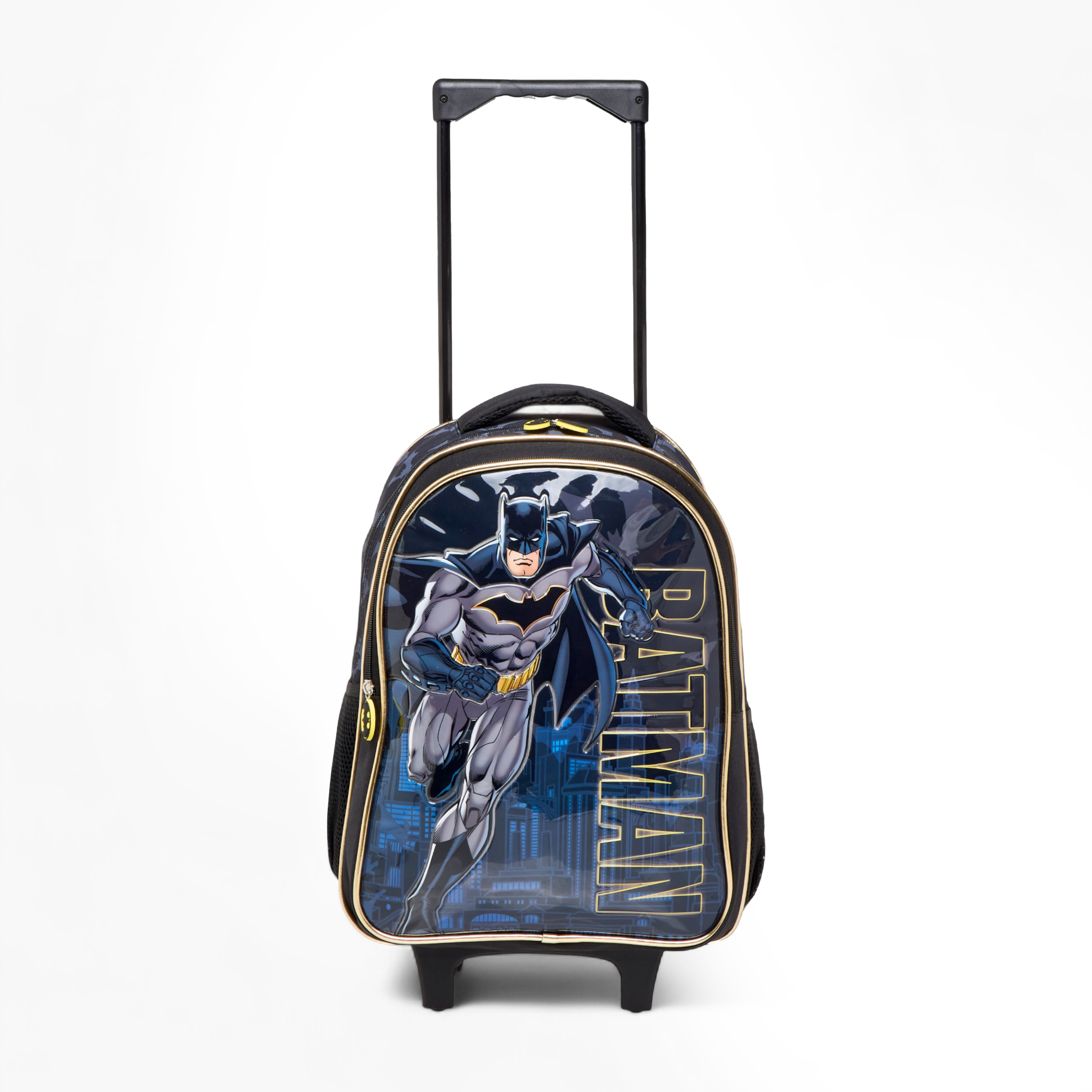 Batman Print 5-Piece Trolley Backpack Set -16 inches-school-bagsandbackpacks-trolleybags-image-8