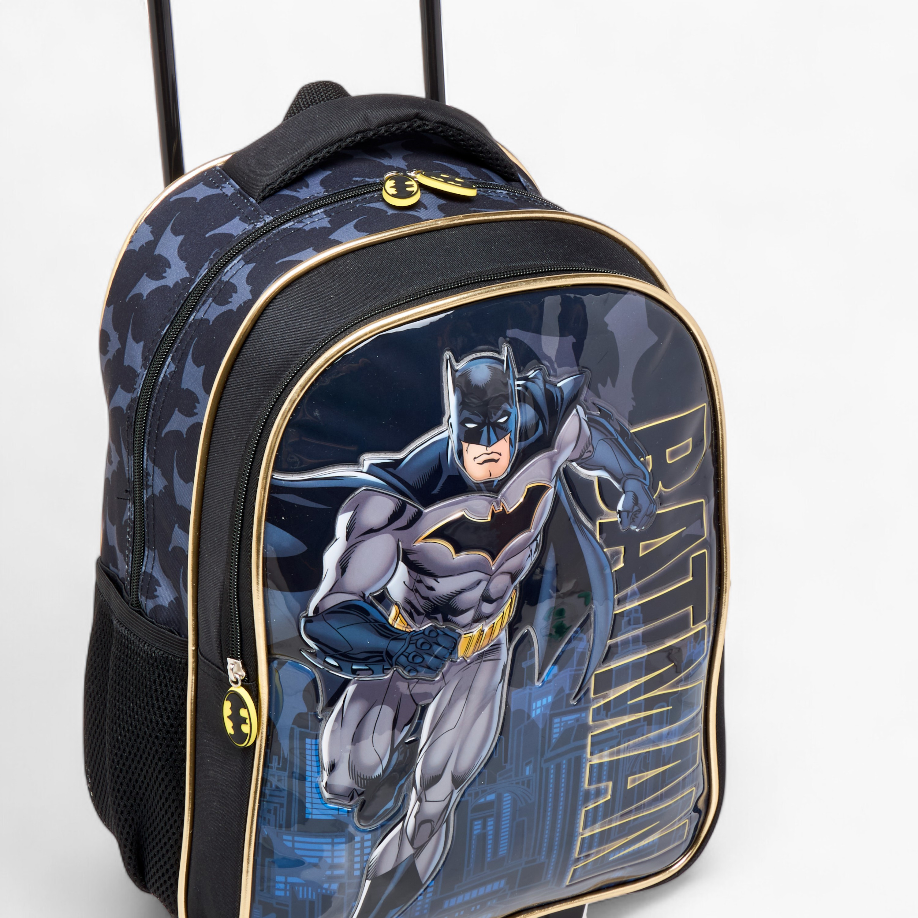 Batman Print 5-Piece Trolley Backpack Set -16 inches-school-bagsandbackpacks-trolleybags-image-9