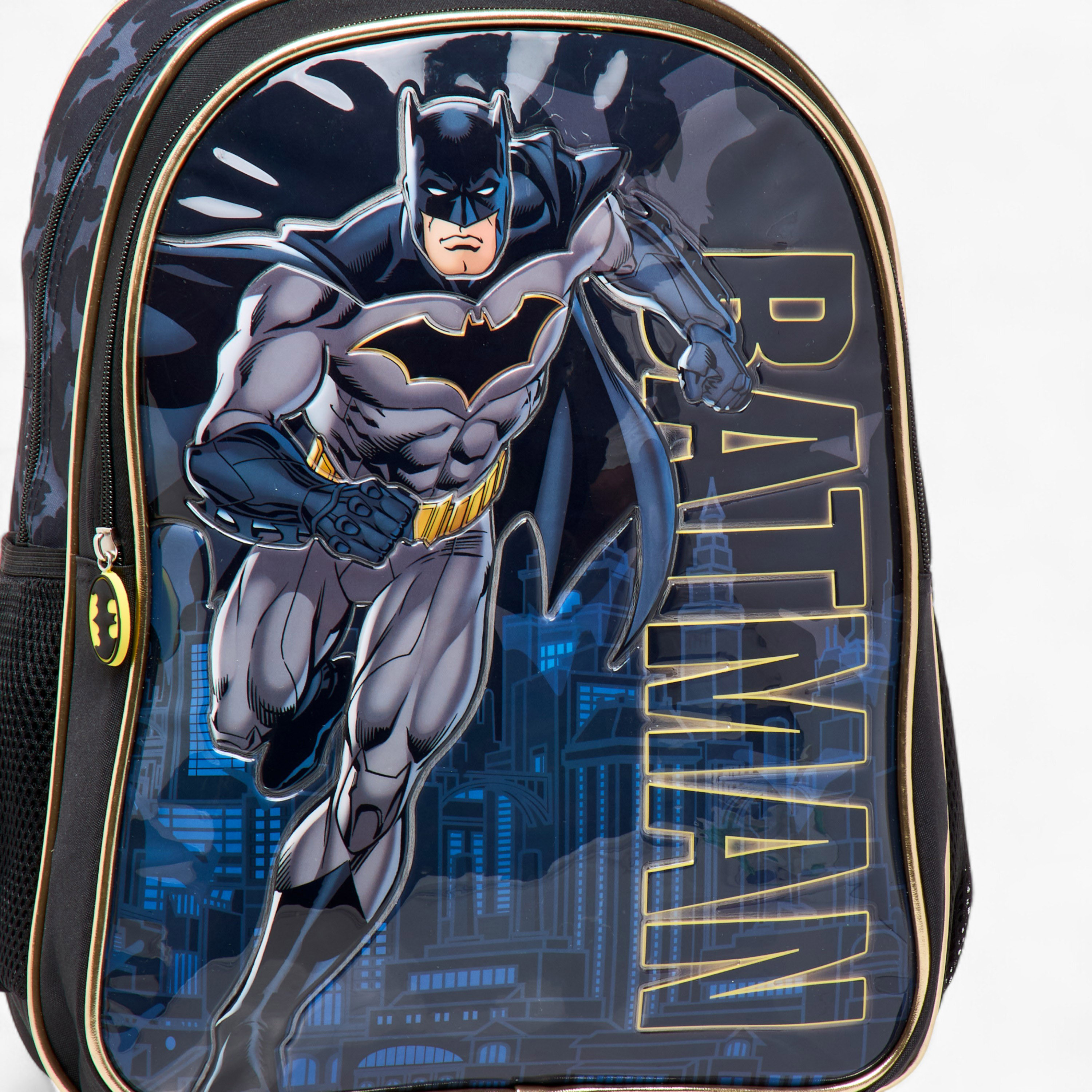 Batman Print 5-Piece Trolley Backpack Set -16 inches-school-bagsandbackpacks-trolleybags-image-10
