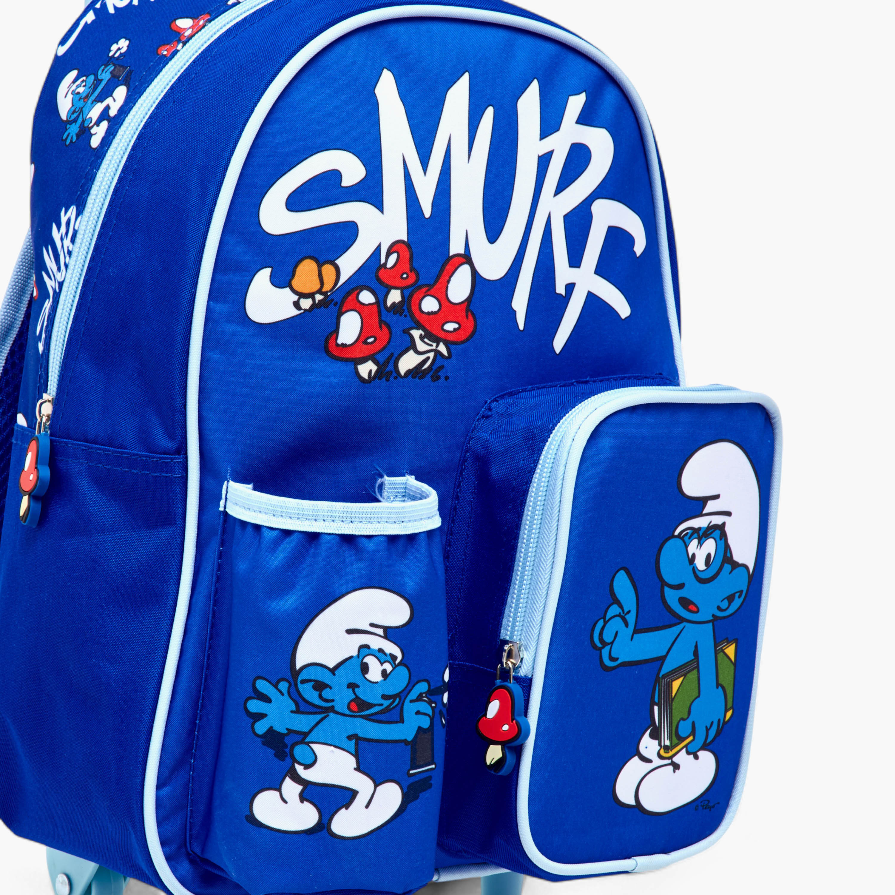 IMPS Smurf Print 3-Piece Trolley Backpack Set - 13 inches-school-bagsandbackpacks-sets-image-12