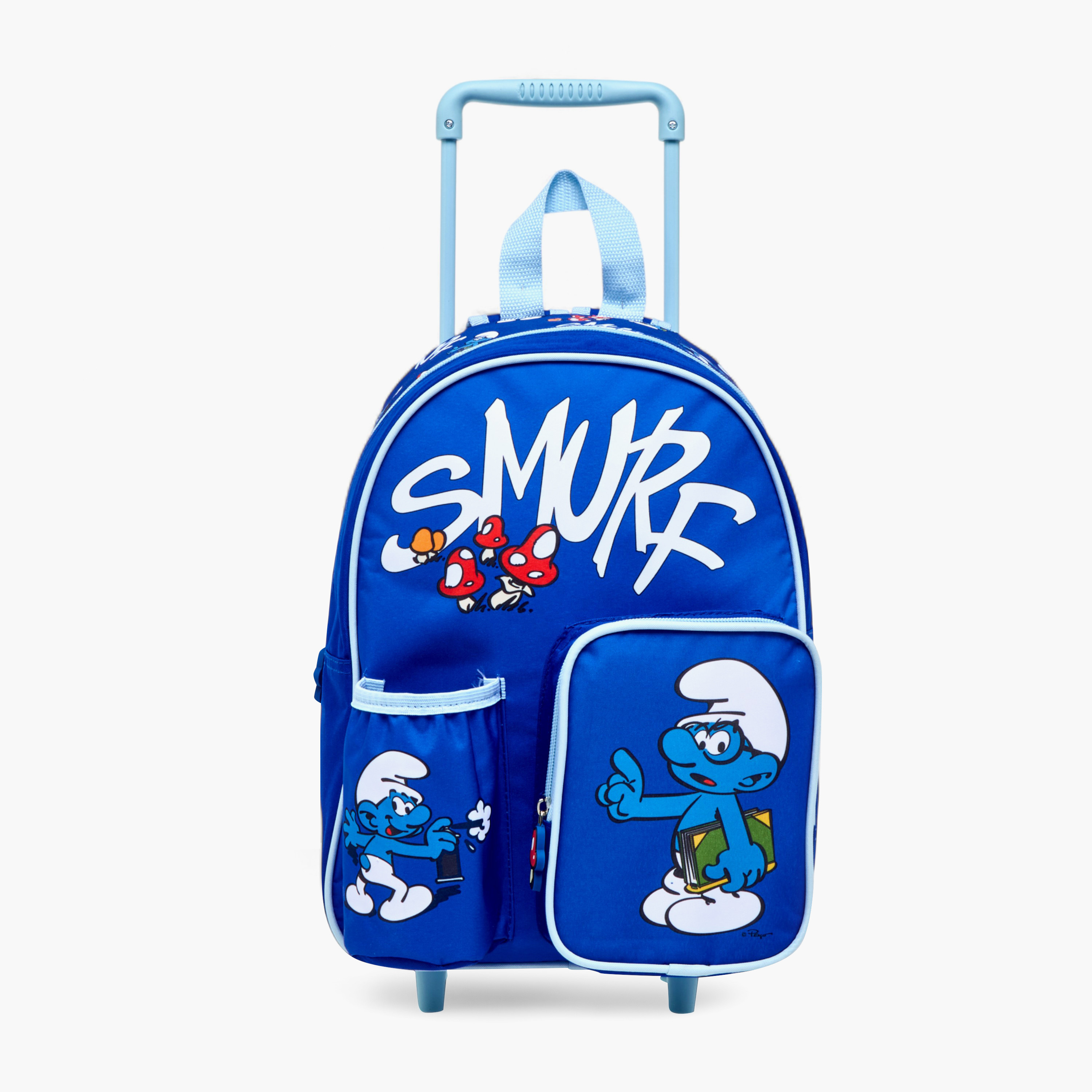 IMPS Smurf Print 3-Piece Trolley Backpack Set - 13 inches-school-bagsandbackpacks-sets-image-7