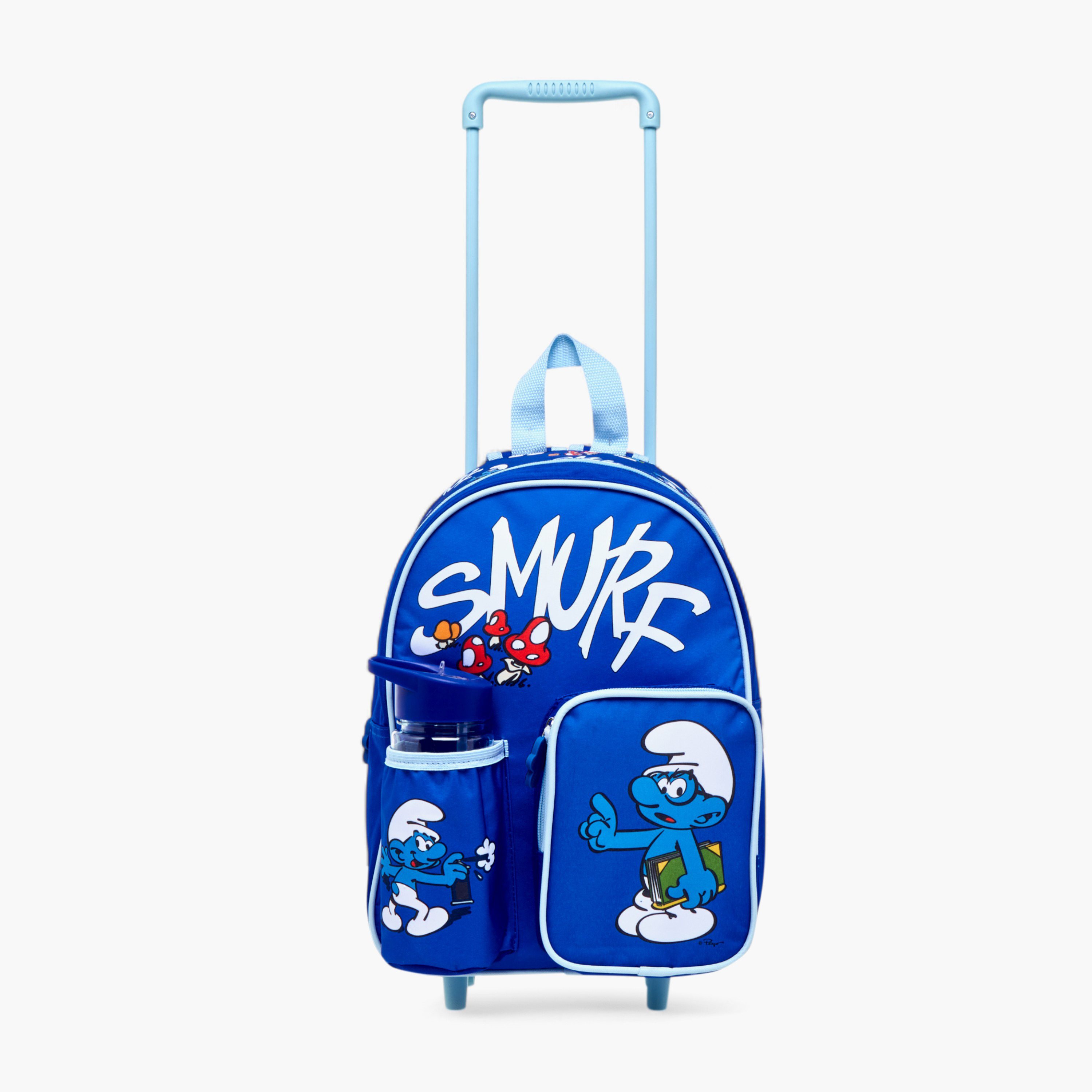 IMPS Smurf Print 3-Piece Trolley Backpack Set - 13 inches-school-bagsandbackpacks-sets-image-9
