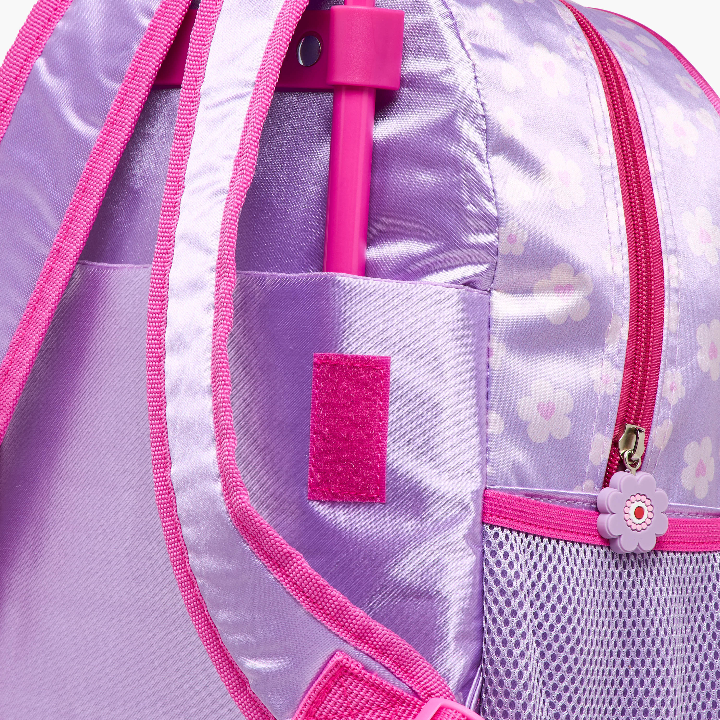 Disney Minnie Mouse Print Trolley Backpack with Retractable Handle - 13 inches-school-bagsandbackpacks-trolleybags-image-12