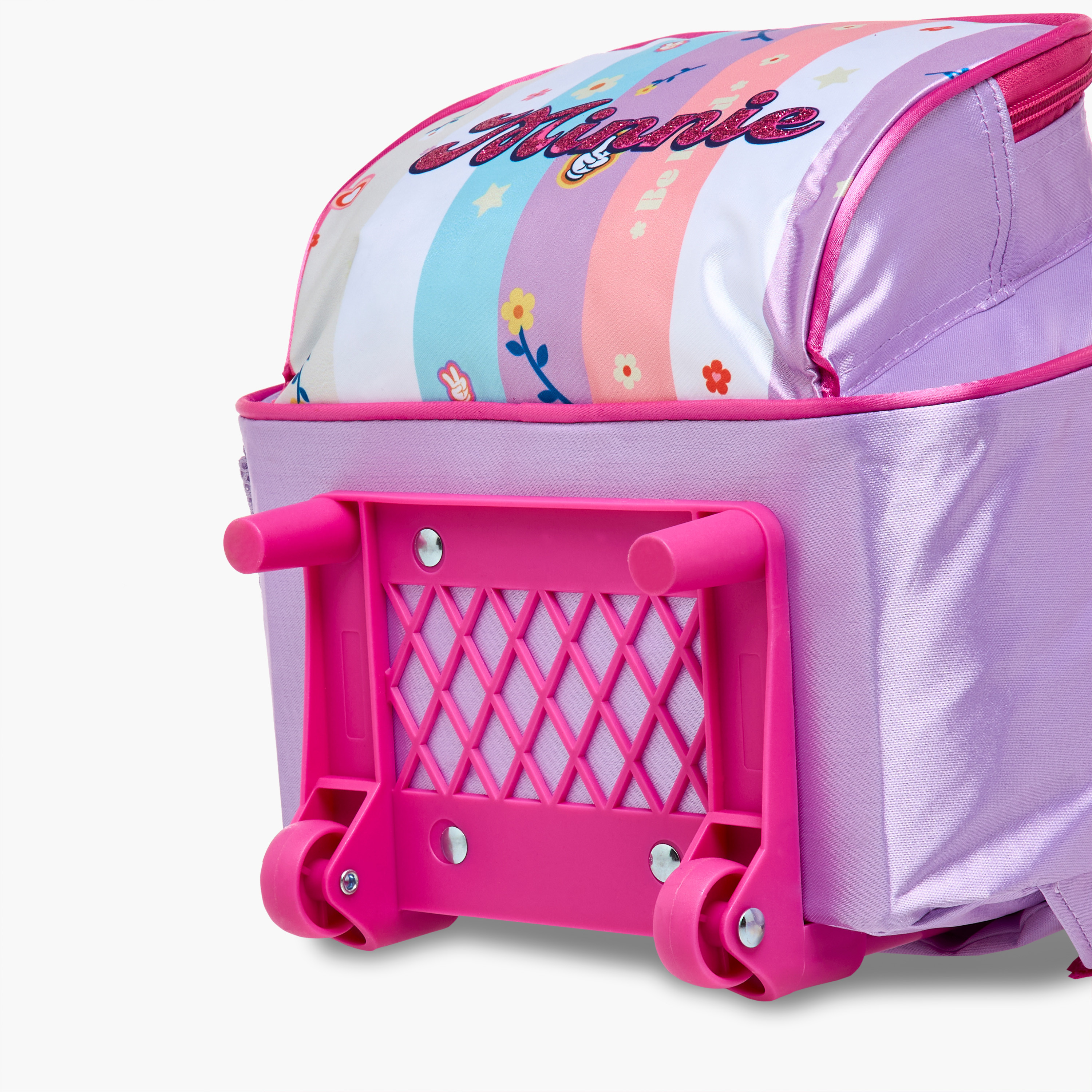 Disney Minnie Mouse Print Trolley Backpack with Retractable Handle - 13 inches-school-bagsandbackpacks-trolleybags-image-13