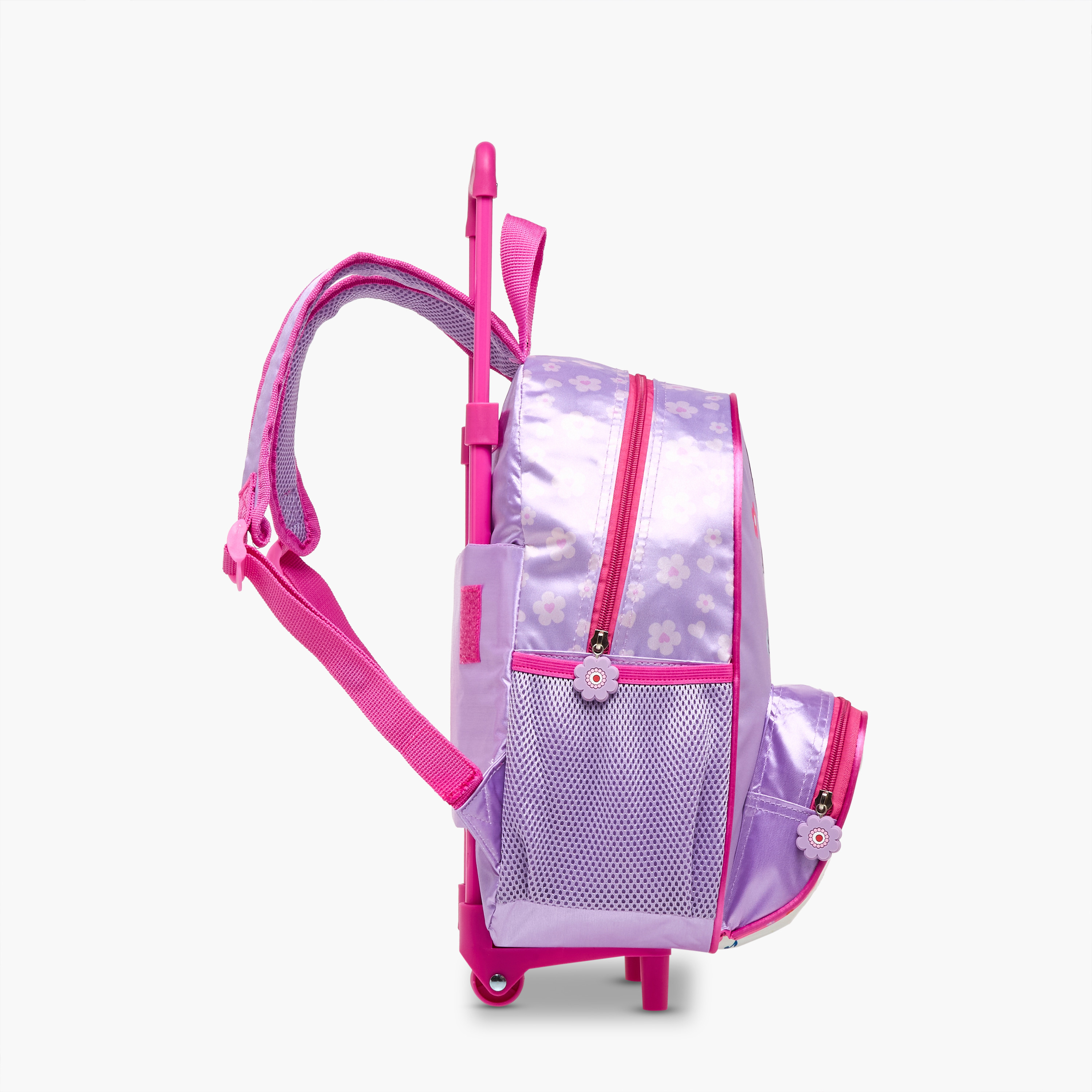 Disney Minnie Mouse Print Trolley Backpack with Retractable Handle - 13 inches-school-bagsandbackpacks-trolleybags-image-4