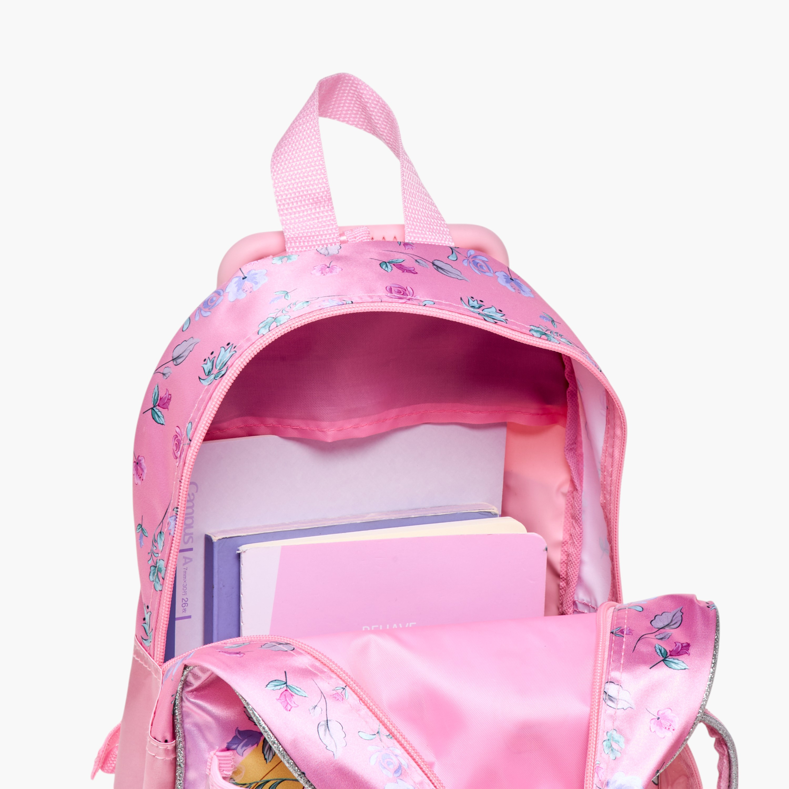 طقم شنطة ظهر ترولي 3 قطع بطبعات برينسس من ديزني - 13 بوصة-school-bagsandbackpacks-trolleybags-image-18