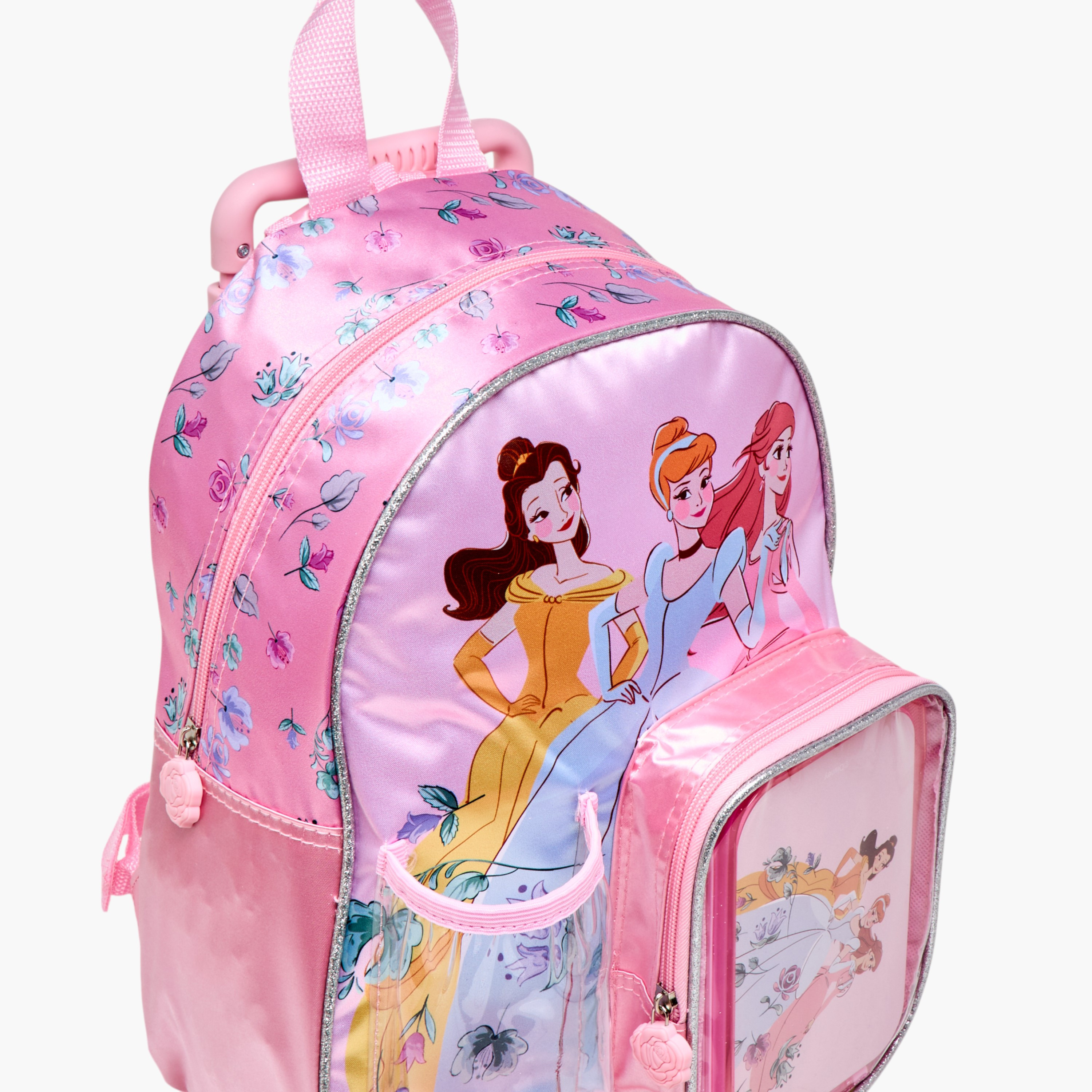 طقم شنطة ظهر ترولي 3 قطع بطبعات برينسس من ديزني - 13 بوصة-school-bagsandbackpacks-trolleybags-image-9
