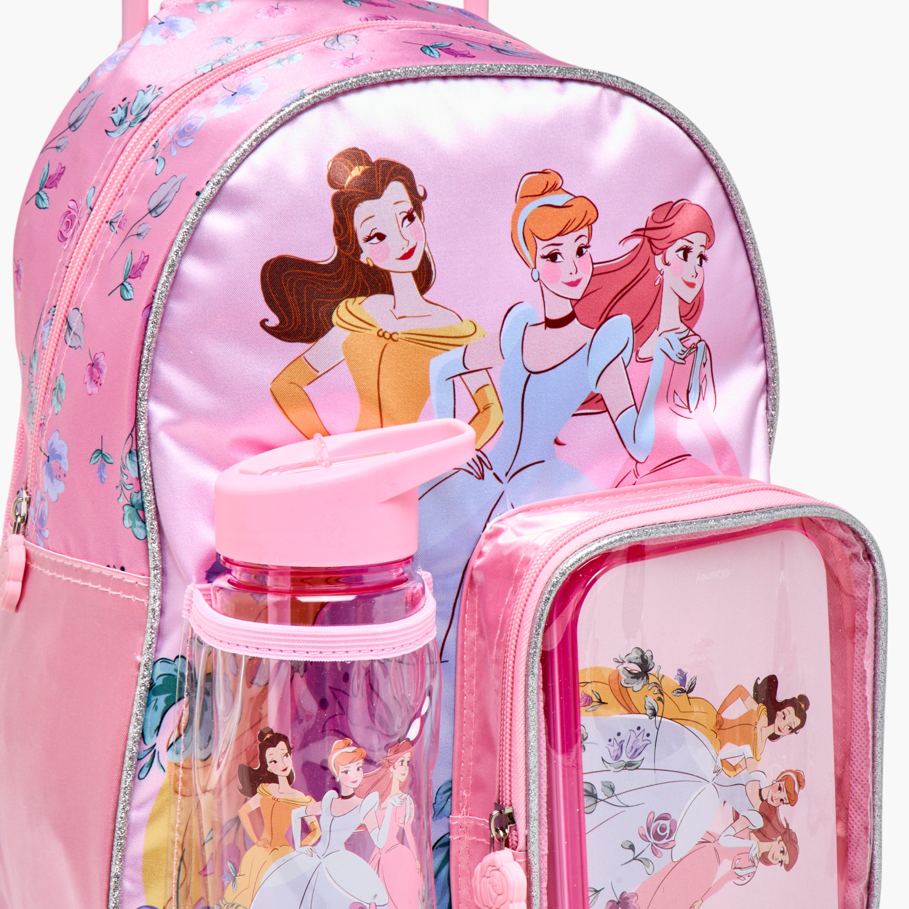 طقم شنطة ظهر ترولي 3 قطع بطبعات برينسس من ديزني - 13 بوصة-school-bagsandbackpacks-trolleybags-image-10
