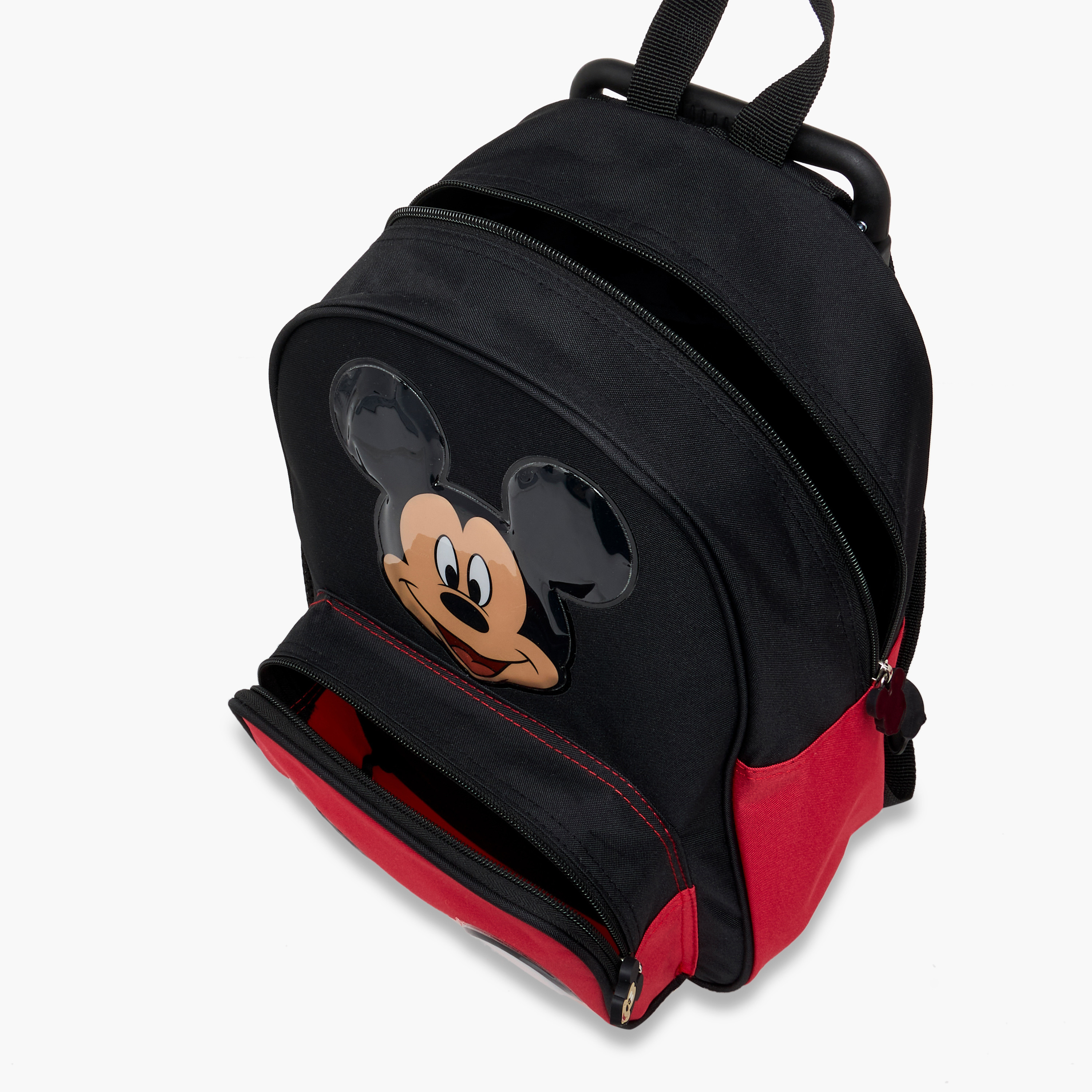 Disney Mickey Mouse Print Trolley Backpack with Retractable Handle - 13 inches-school-bagsandbackpacks-trolleybags-image-15