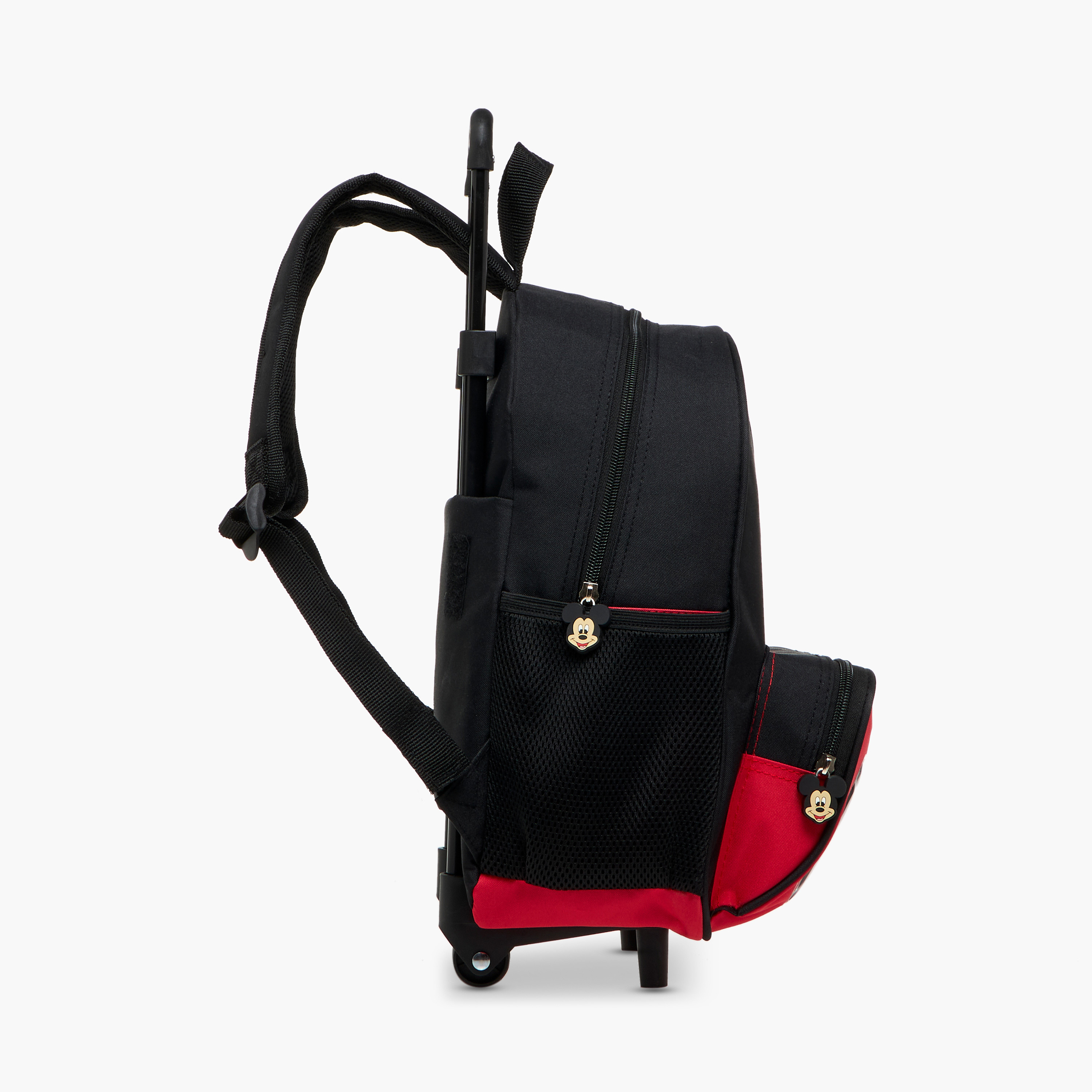 Disney Mickey Mouse Print Trolley Backpack with Retractable Handle - 13 inches-school-bagsandbackpacks-trolleybags-image-4