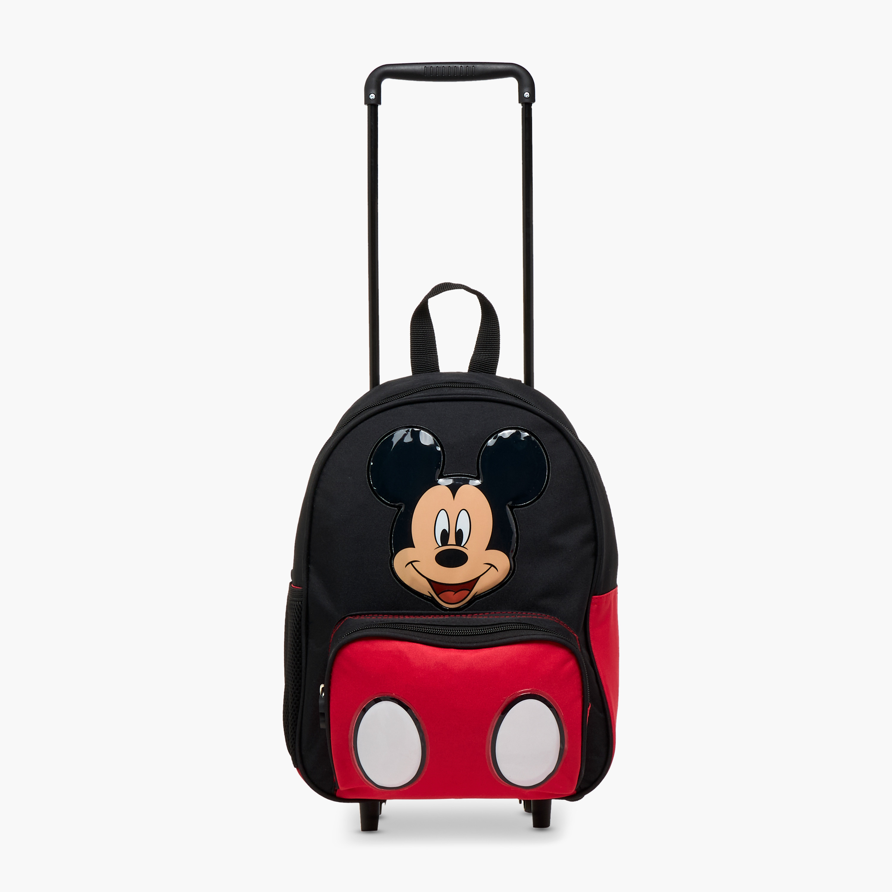 Disney Mickey Mouse Print Trolley Backpack with Retractable Handle - 13 inches-school-bagsandbackpacks-trolleybags-image-8
