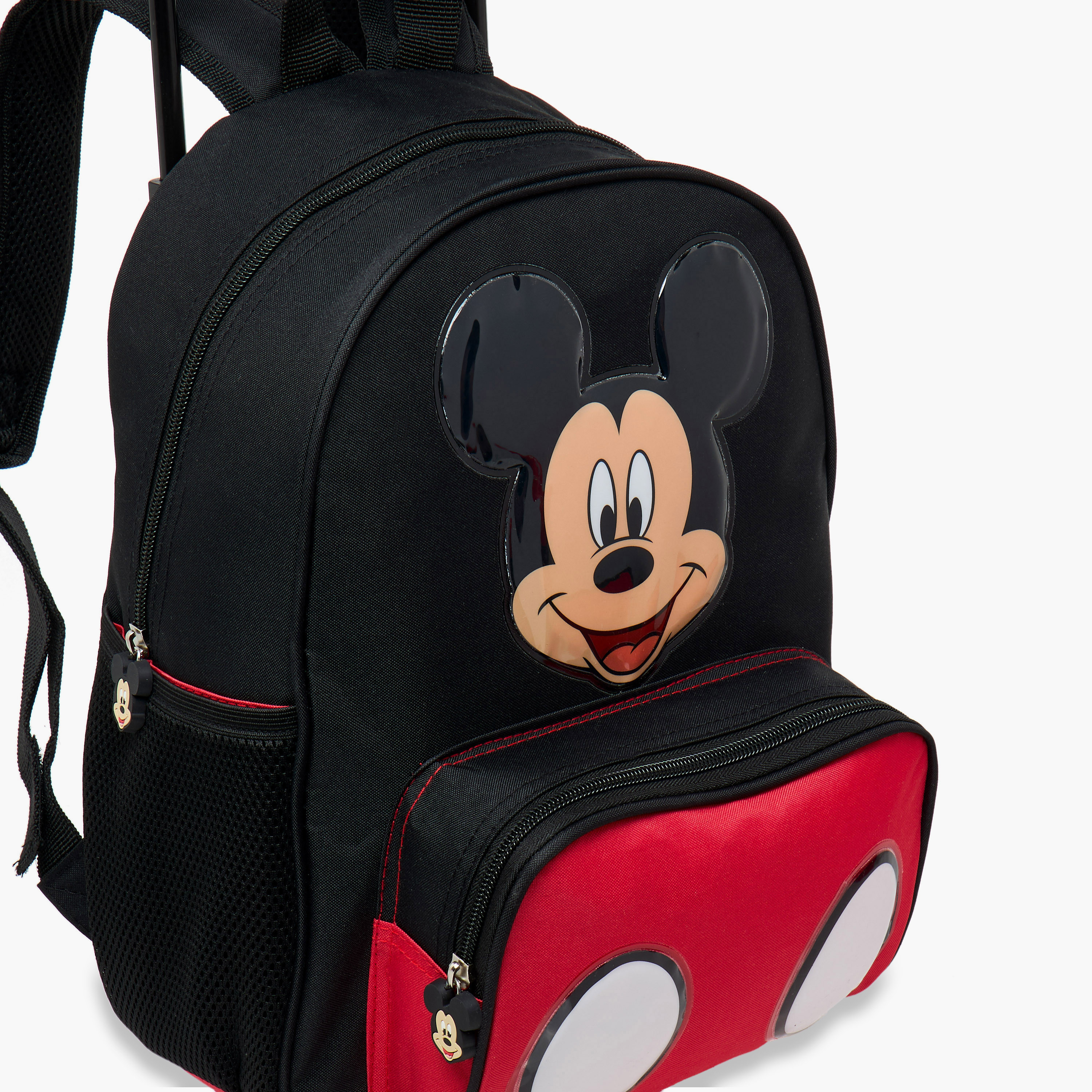 Disney Mickey Mouse Print Trolley Backpack with Retractable Handle - 13 inches-school-bagsandbackpacks-trolleybags-image-9